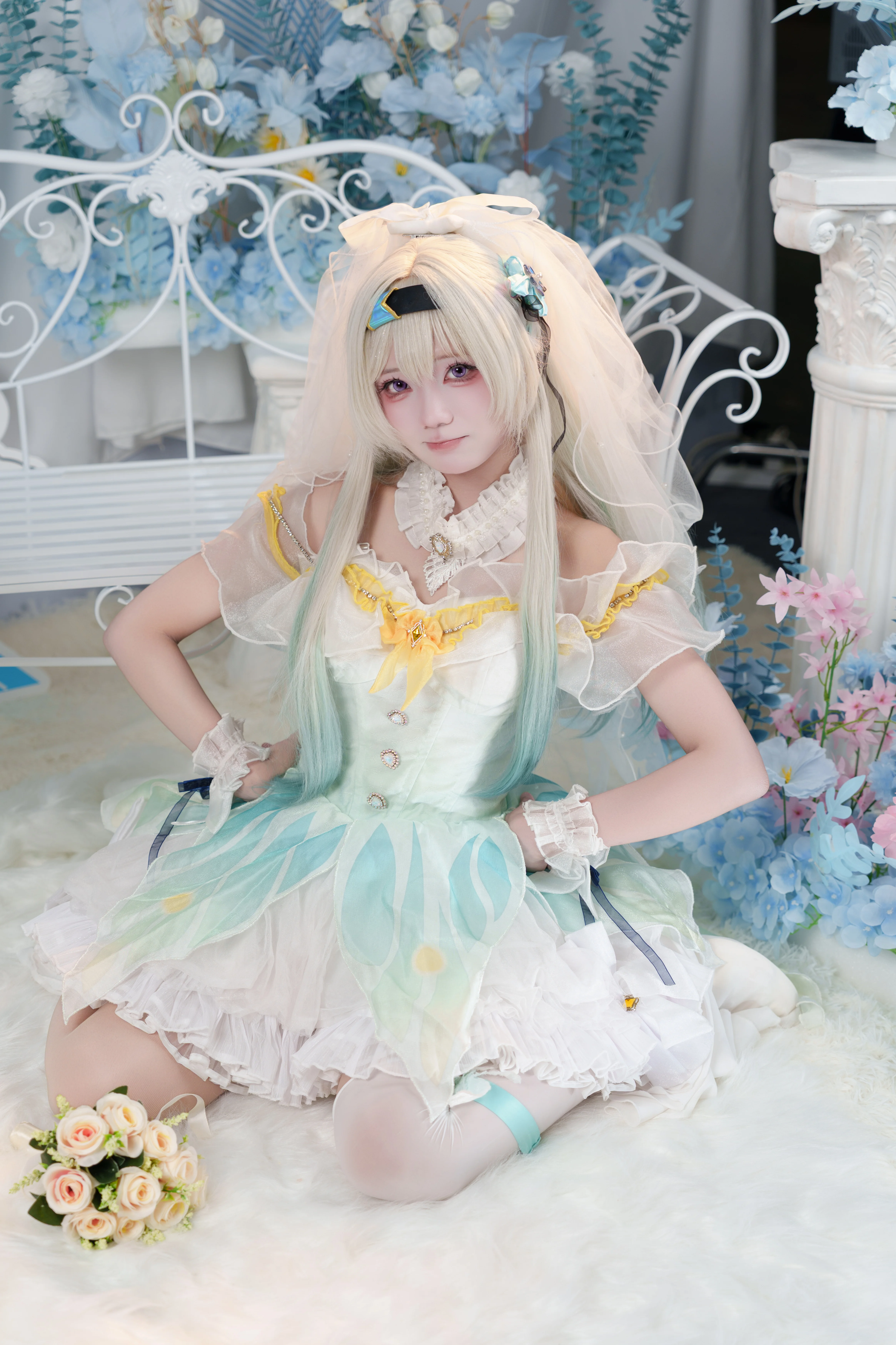【流萤cos】BilibiliWorld 2026首日，用这套花嫁诠释命运的新注脚 - 第 4 张