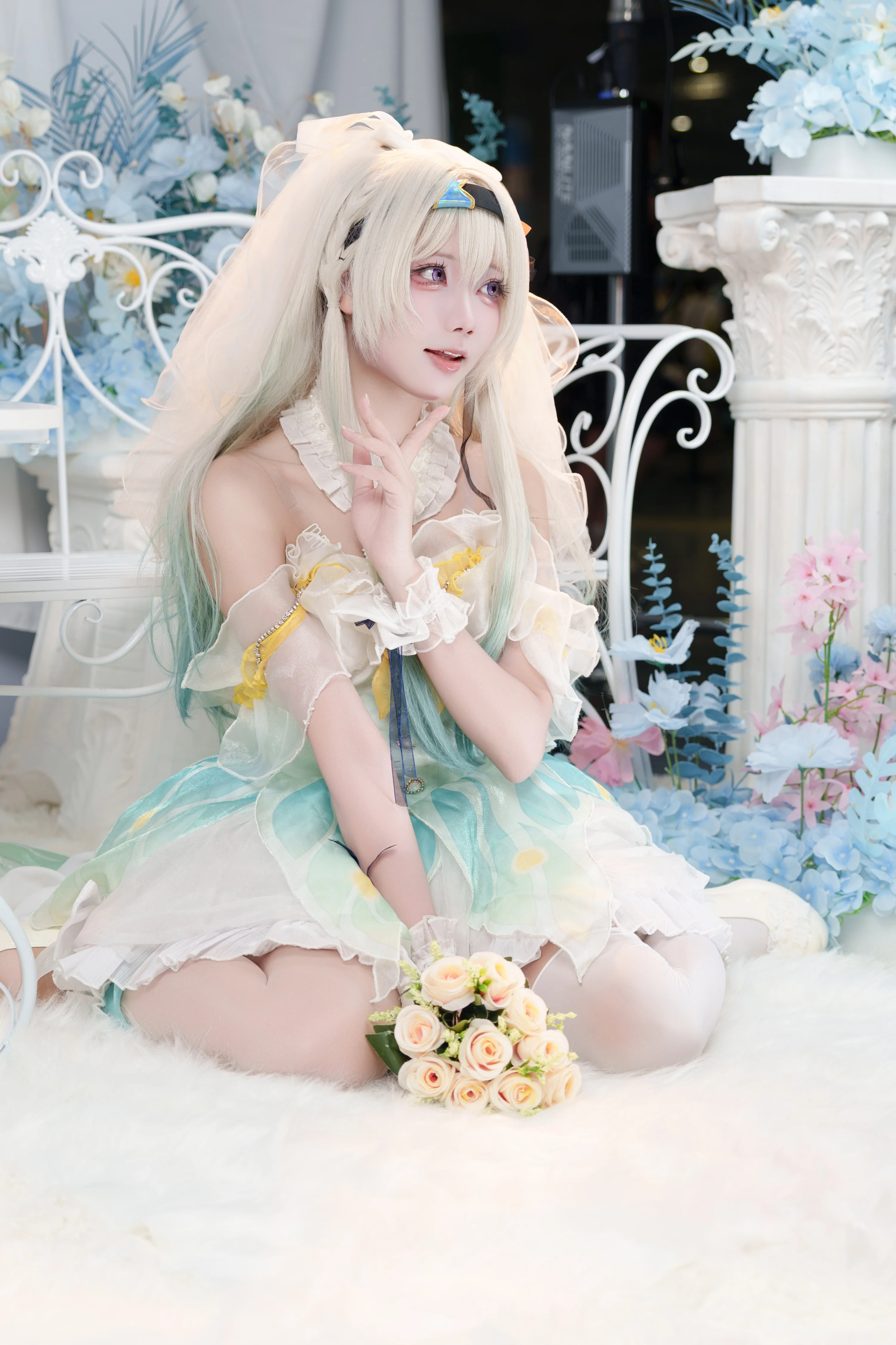 【流萤cos】BilibiliWorld 2026首日，用这套花嫁诠释命运的新注脚 - 第 7 张