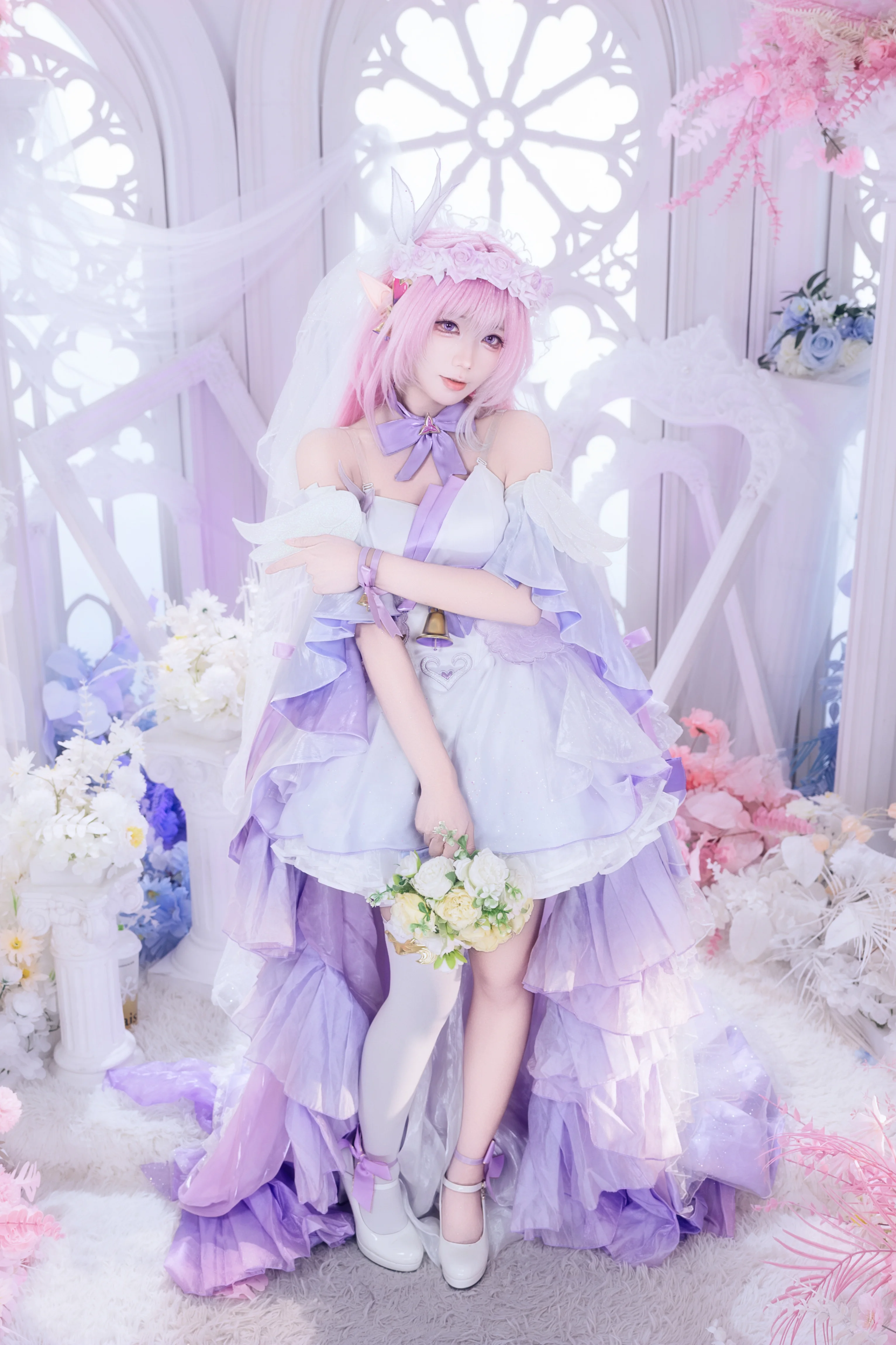 【爱莉希雅cos】崩坏3花间颂歌，梦幻精灵仙子的唯美写真 - 第 7 张