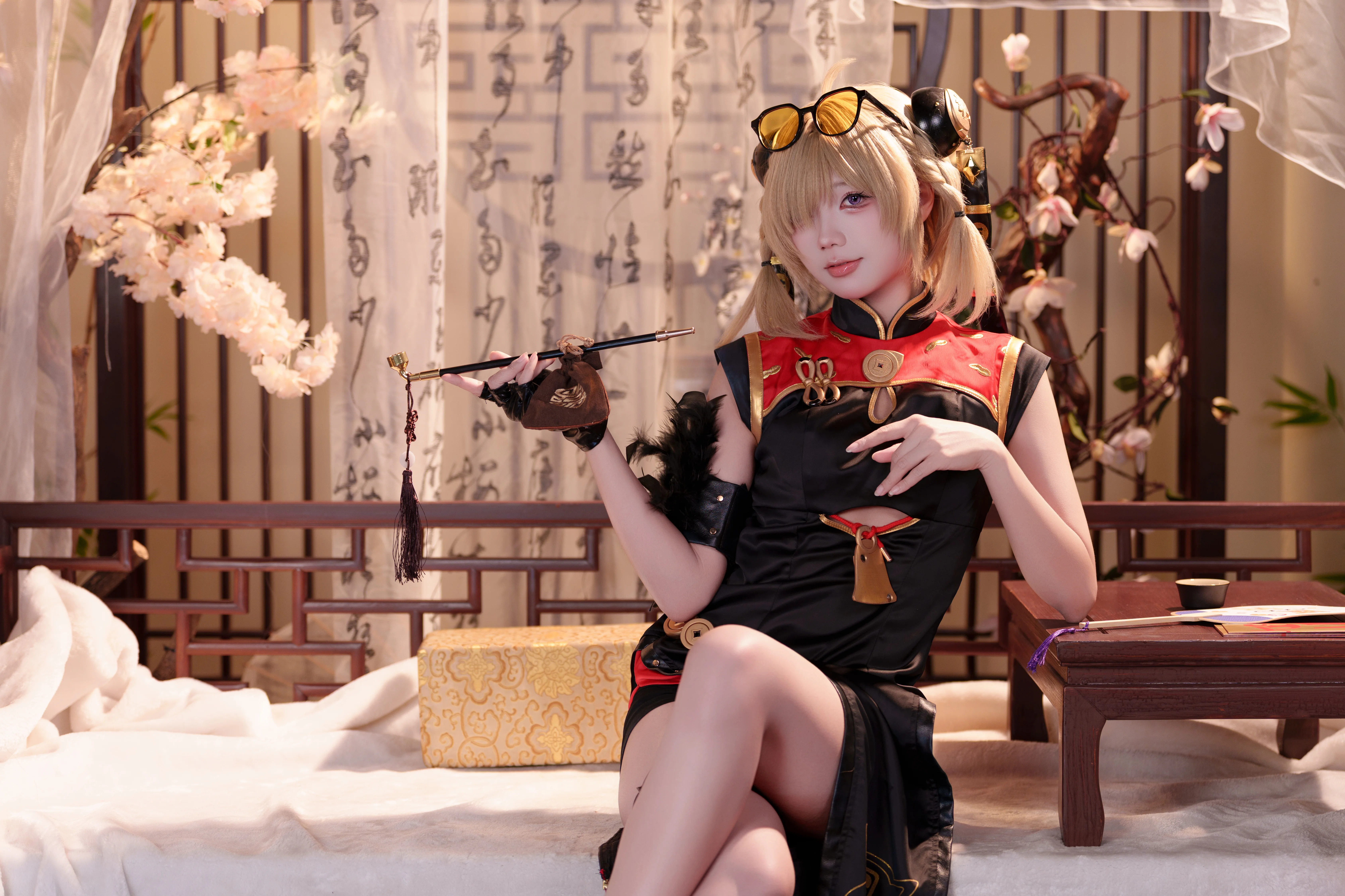 【绝区零红豆cos】饮茶仙NPC造型与旗袍正片分享 - 第 5 张