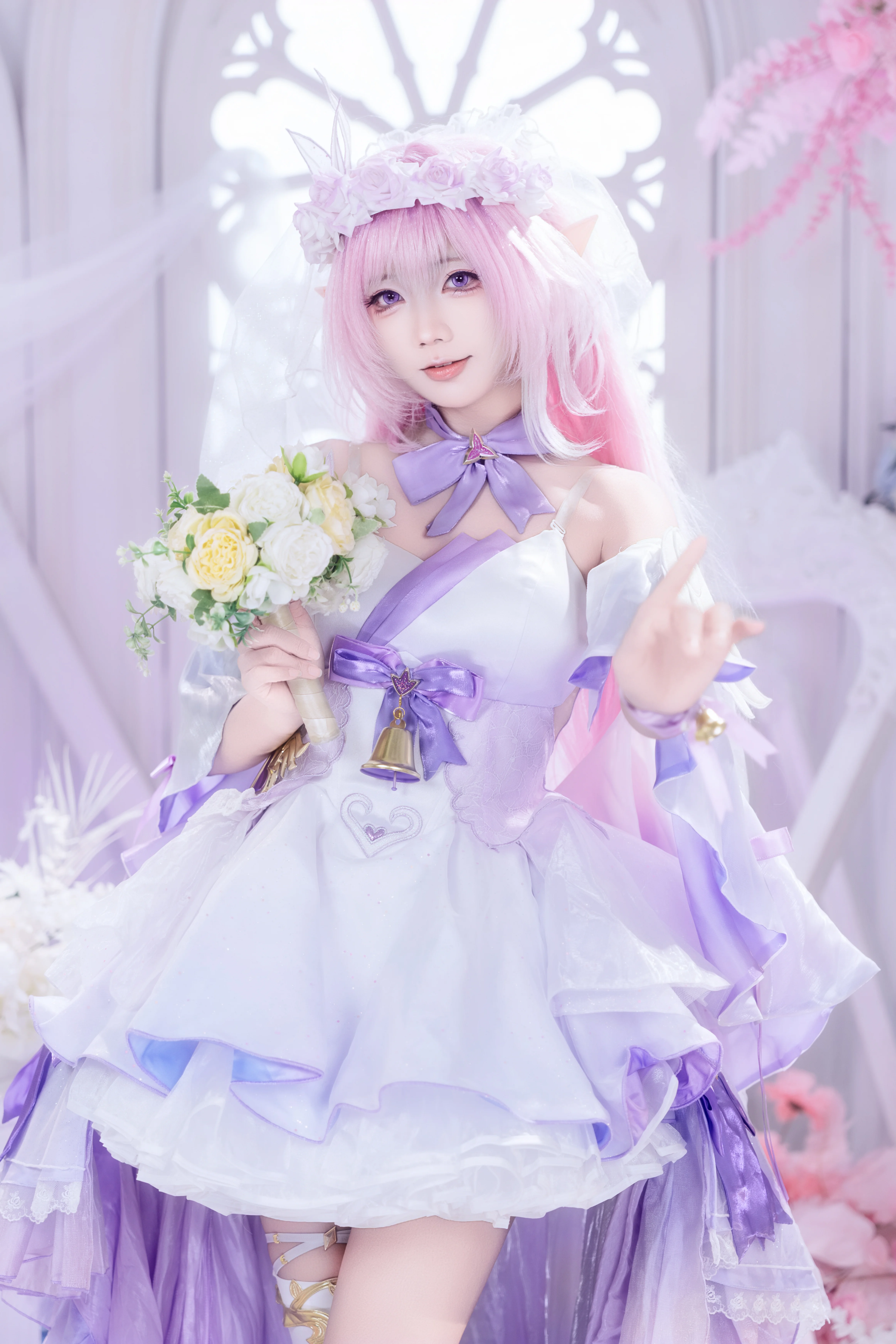 【爱莉希雅cos】崩坏3花间颂歌，用影像记录如花般绽放的时刻 - 第 5 张
