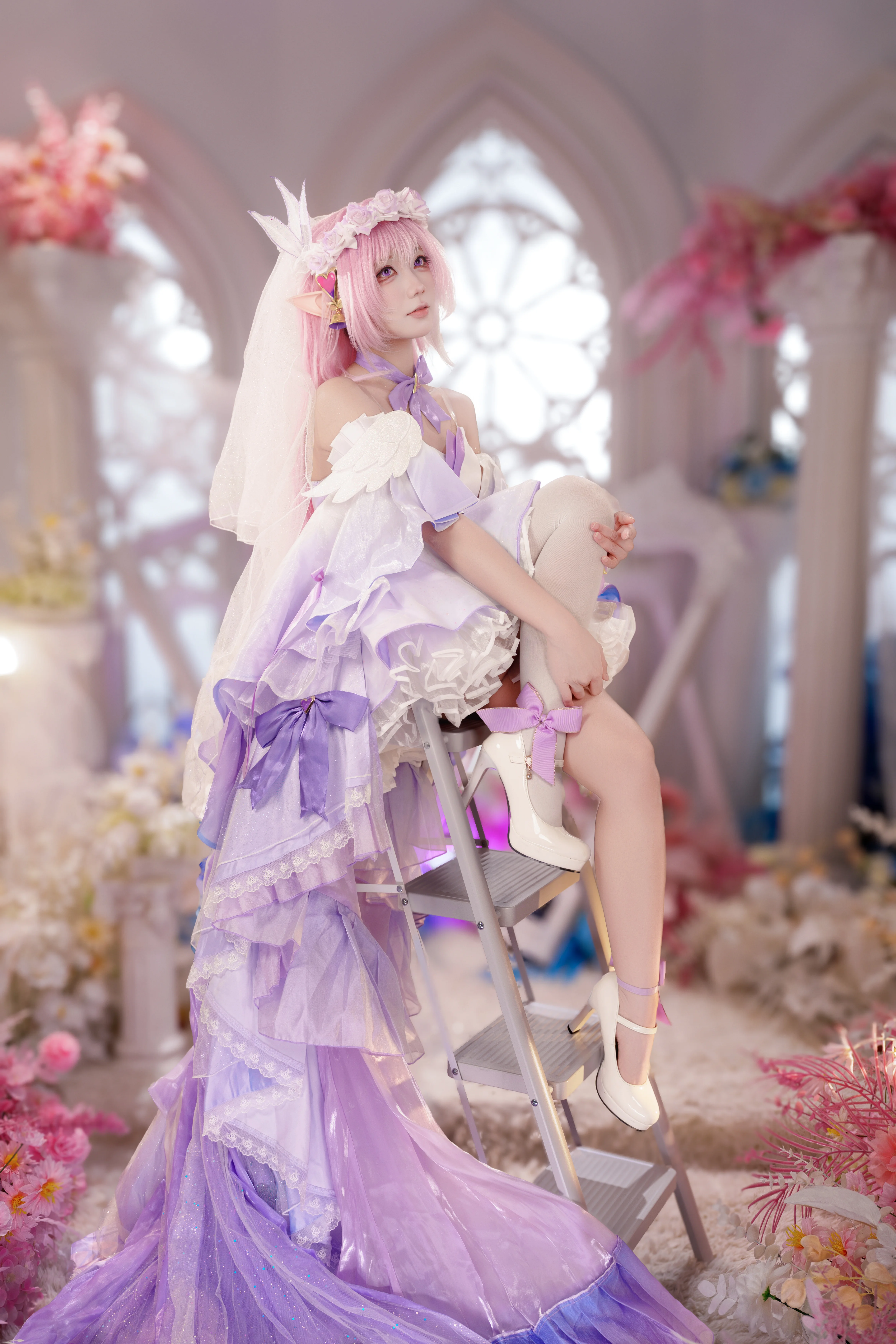 【爱莉希雅cos】花间颂歌，用光影记录少女的梦幻感 - 第 2 张