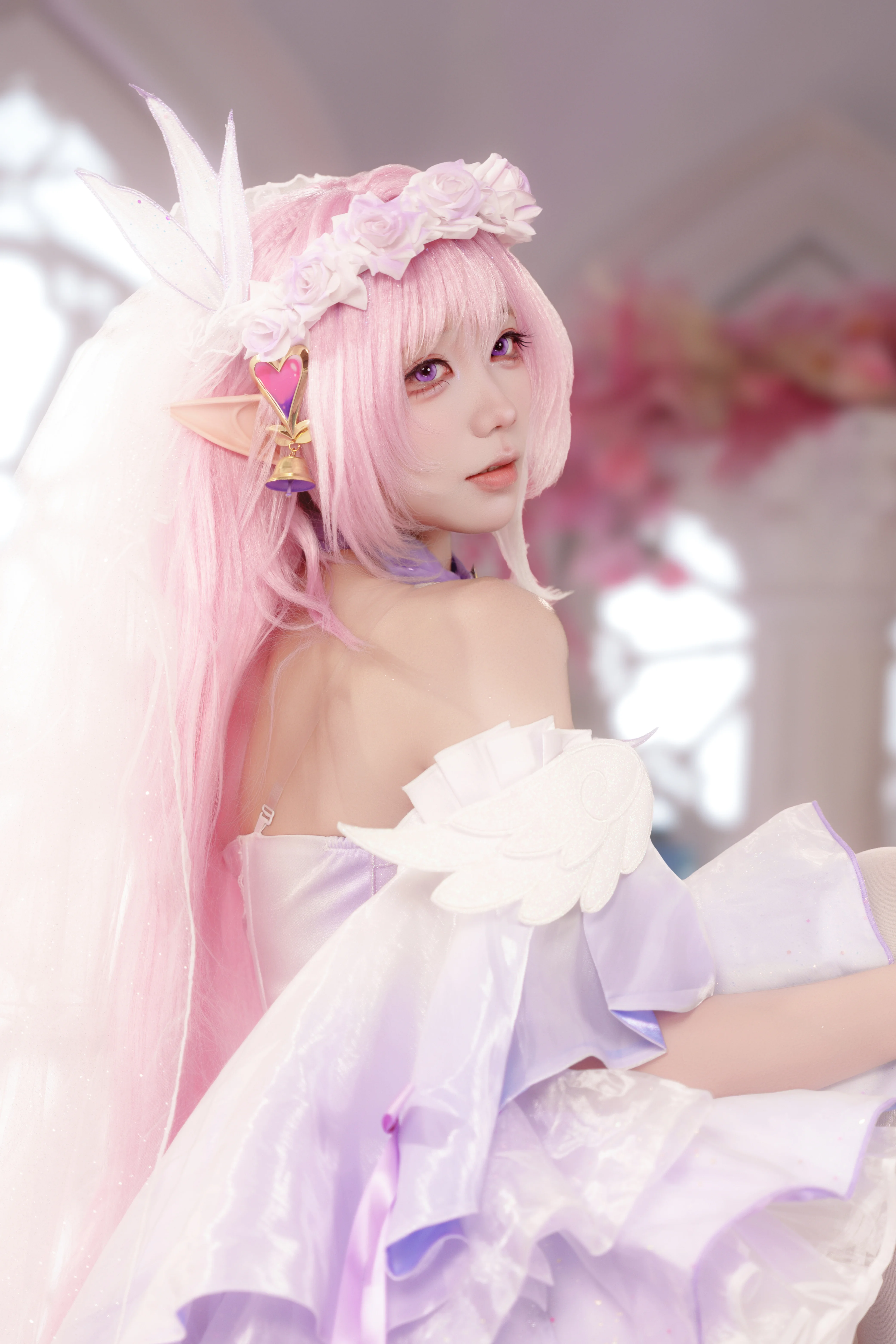 【爱莉希雅cos】花间颂歌，用光影记录少女的梦幻感 - 第 4 张