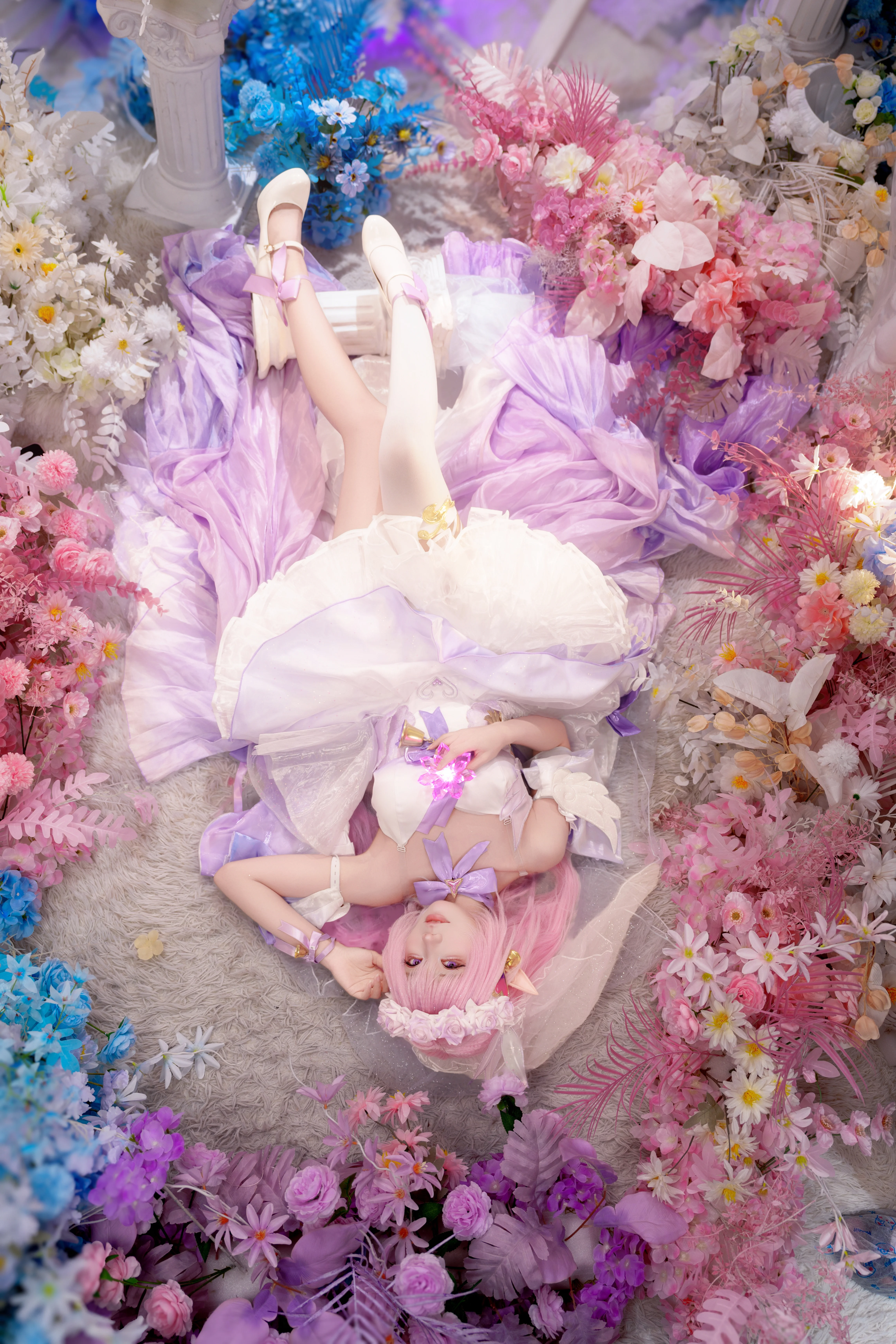 【爱莉希雅cos】花间颂歌，用光影记录少女的梦幻感
