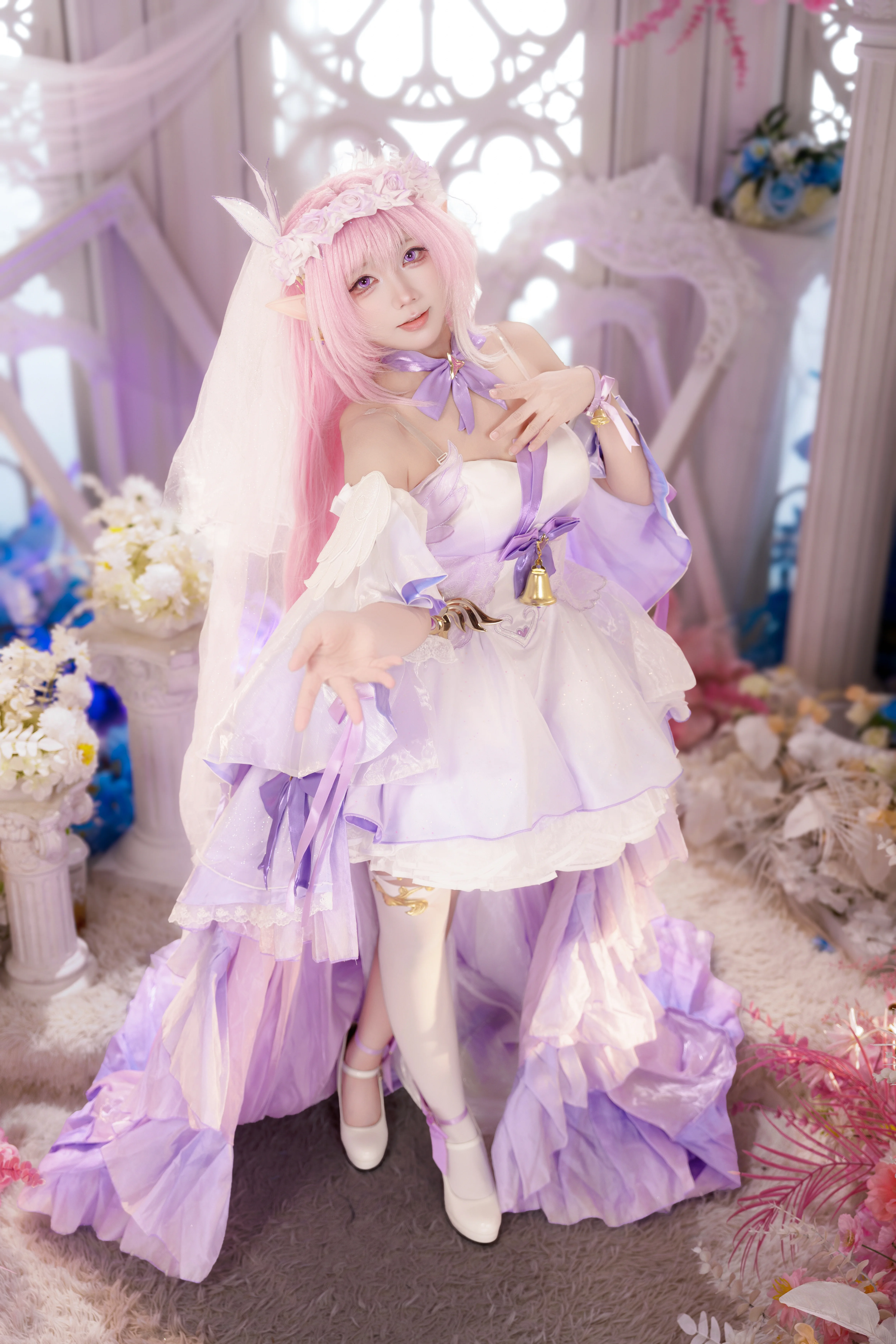 【爱莉希雅cos】花间颂歌，用光影记录少女的梦幻感 - 第 7 张
