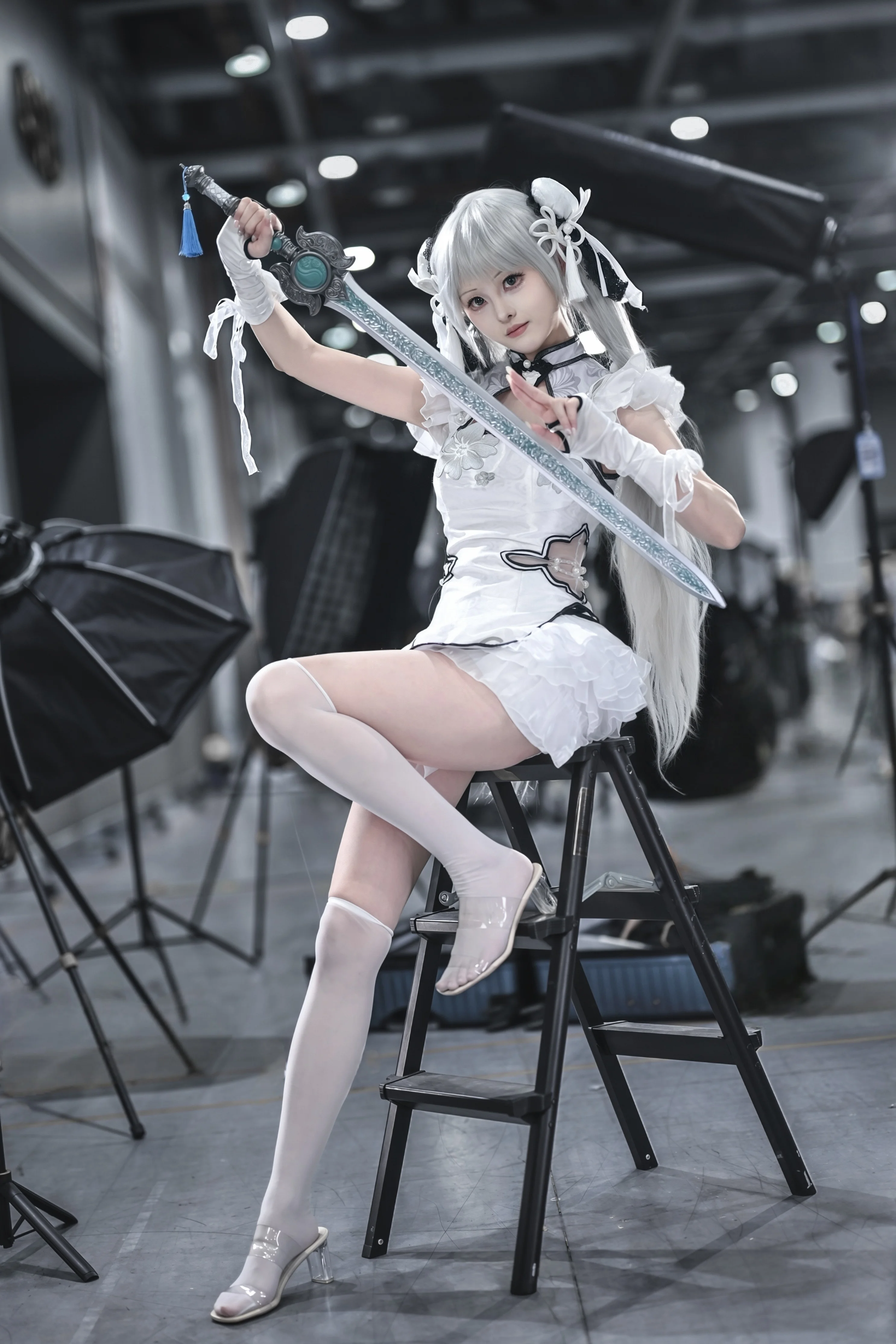 【殷紫萍cos】永劫无间玉髓冰心造型的棚拍记录