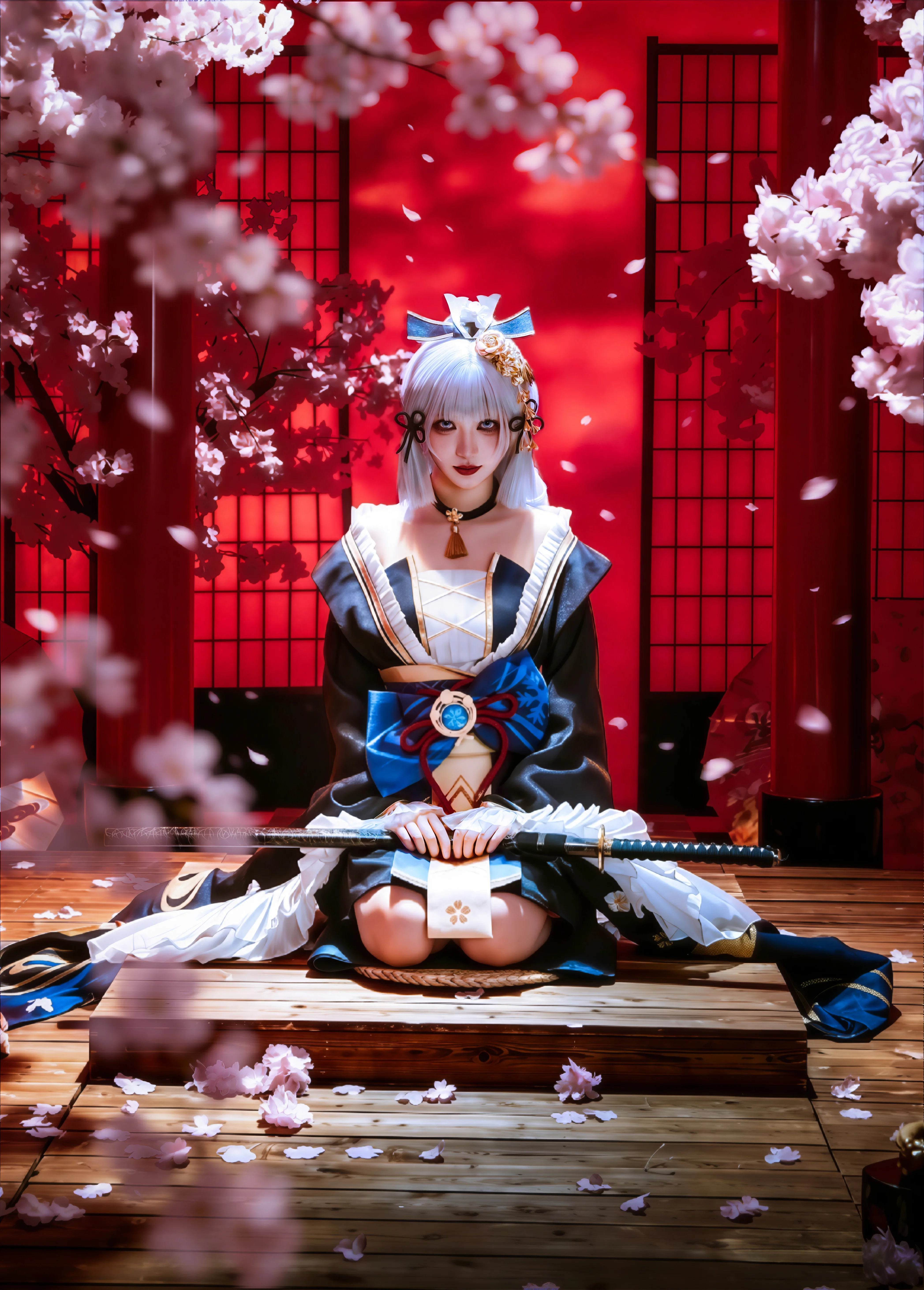 【神里绫华cos】当稻妻大小姐换上黑道千金设定 - 第 2 张