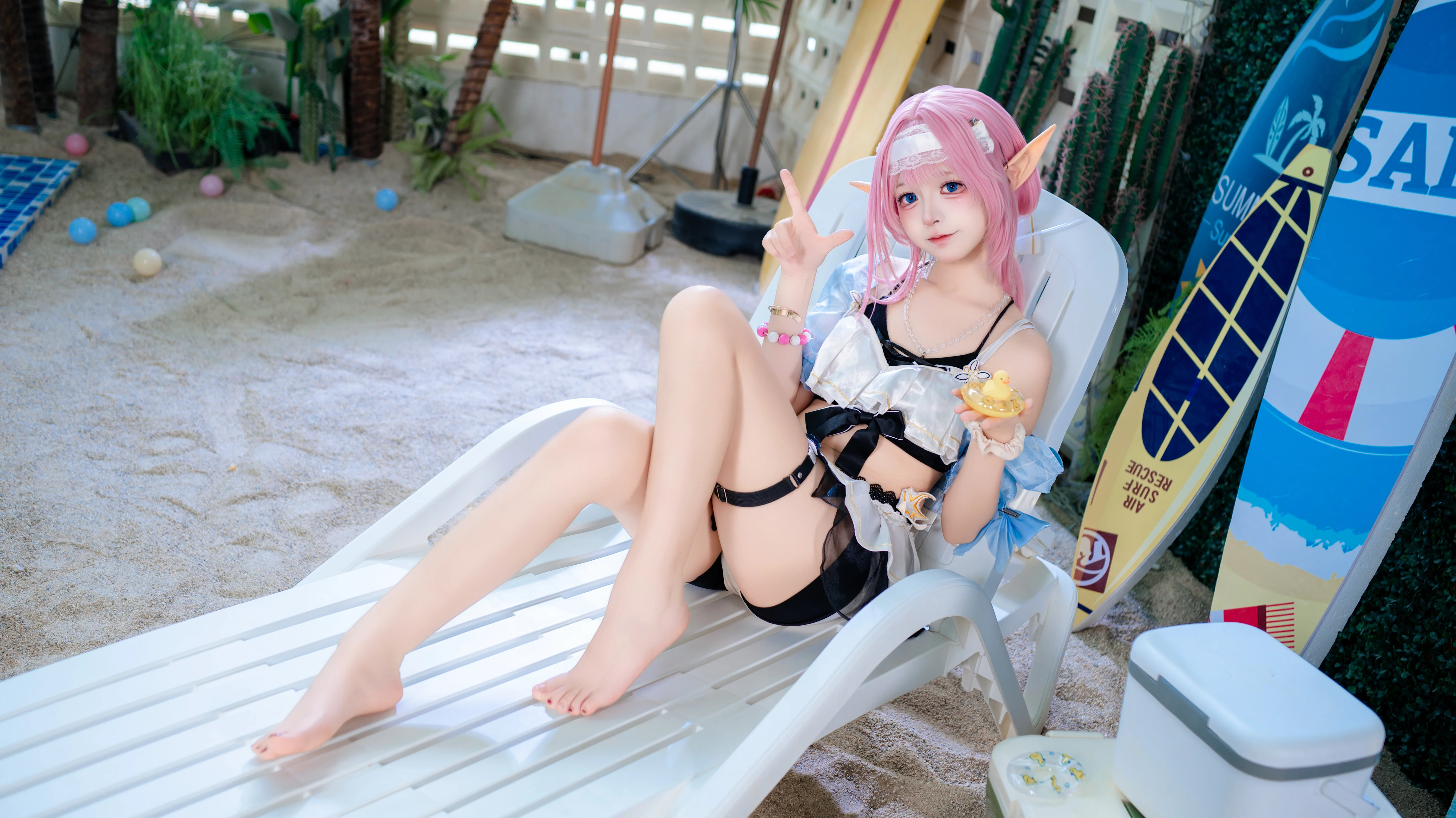 【爱莉希雅cos】崩坏3：夏日沙滩的清凉约定 - 第 3 张