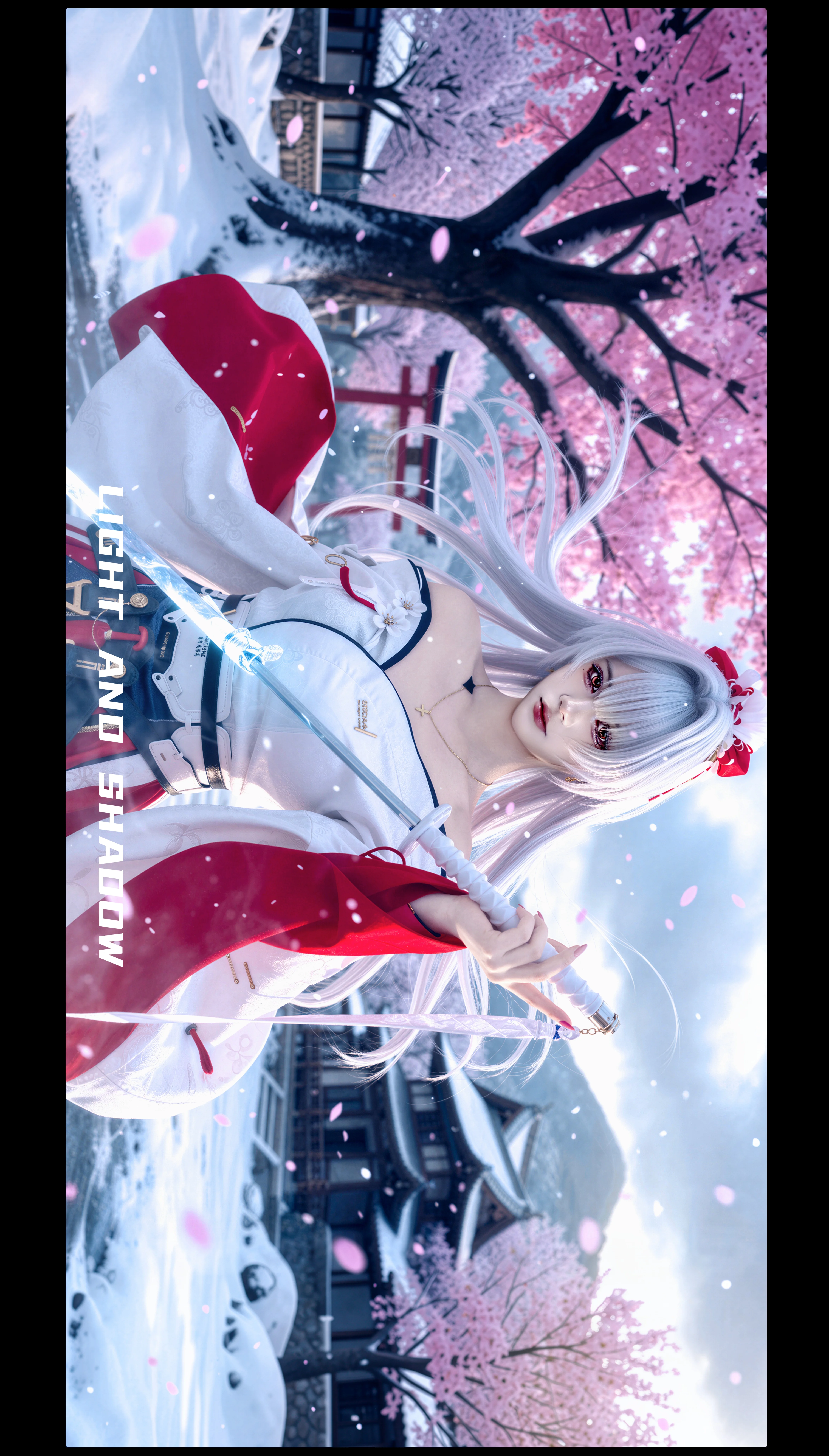 【緋雪cos】鳴潮雪櫻之境，紅白服飾的光影碰撞 - 第 2 張