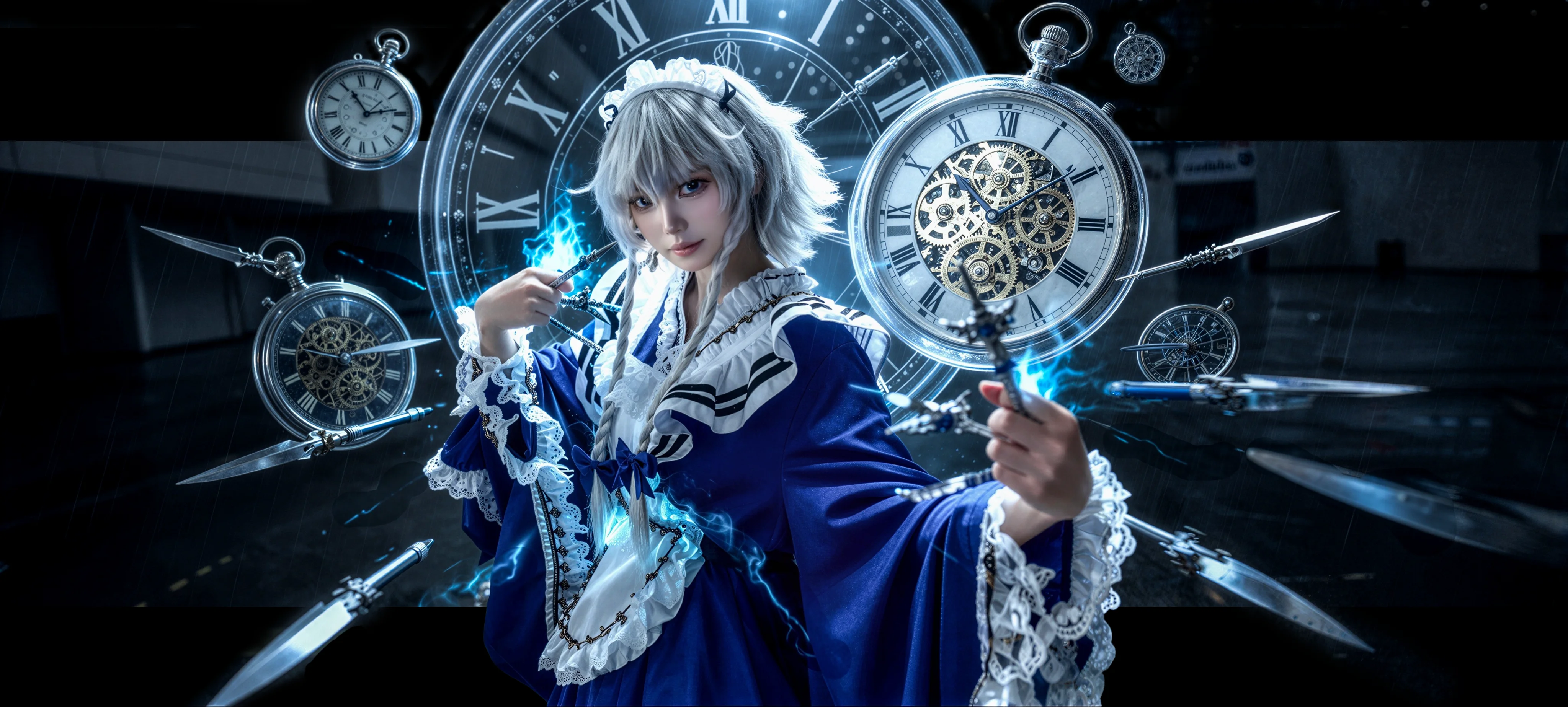 【十六夜咲夜cos】东方Project的时光女仆，掌控时间与刀刃