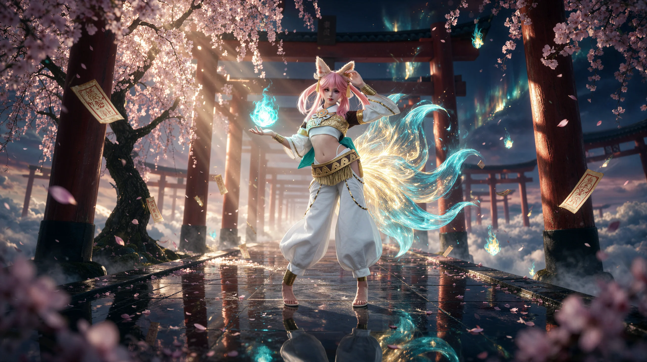 【玉藻前cos】在FGO的神社樱景里捕捉狐神的踪迹 - 第 1 张