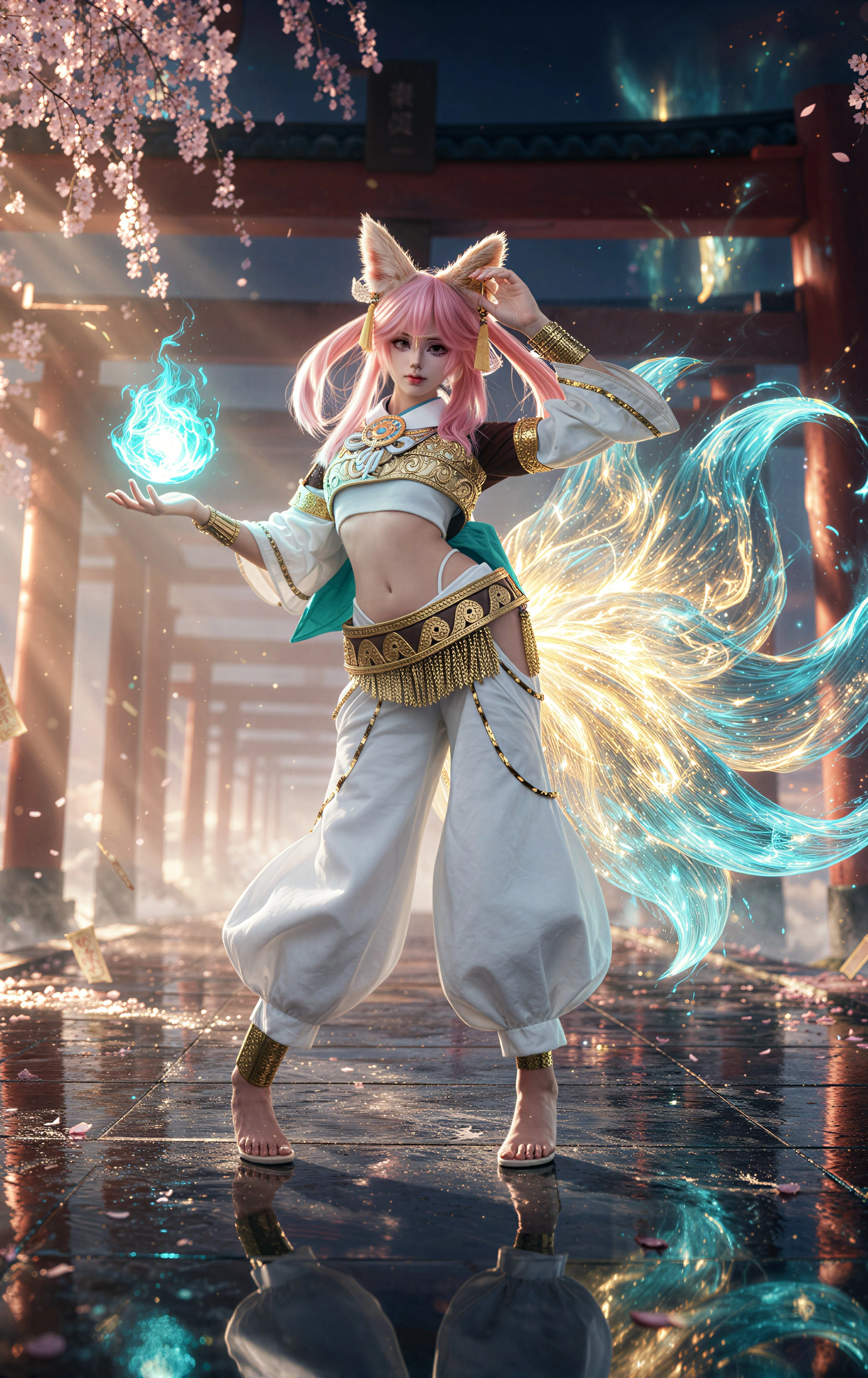 【玉藻前cos】在FGO的神社樱景里捕捉狐神的踪迹