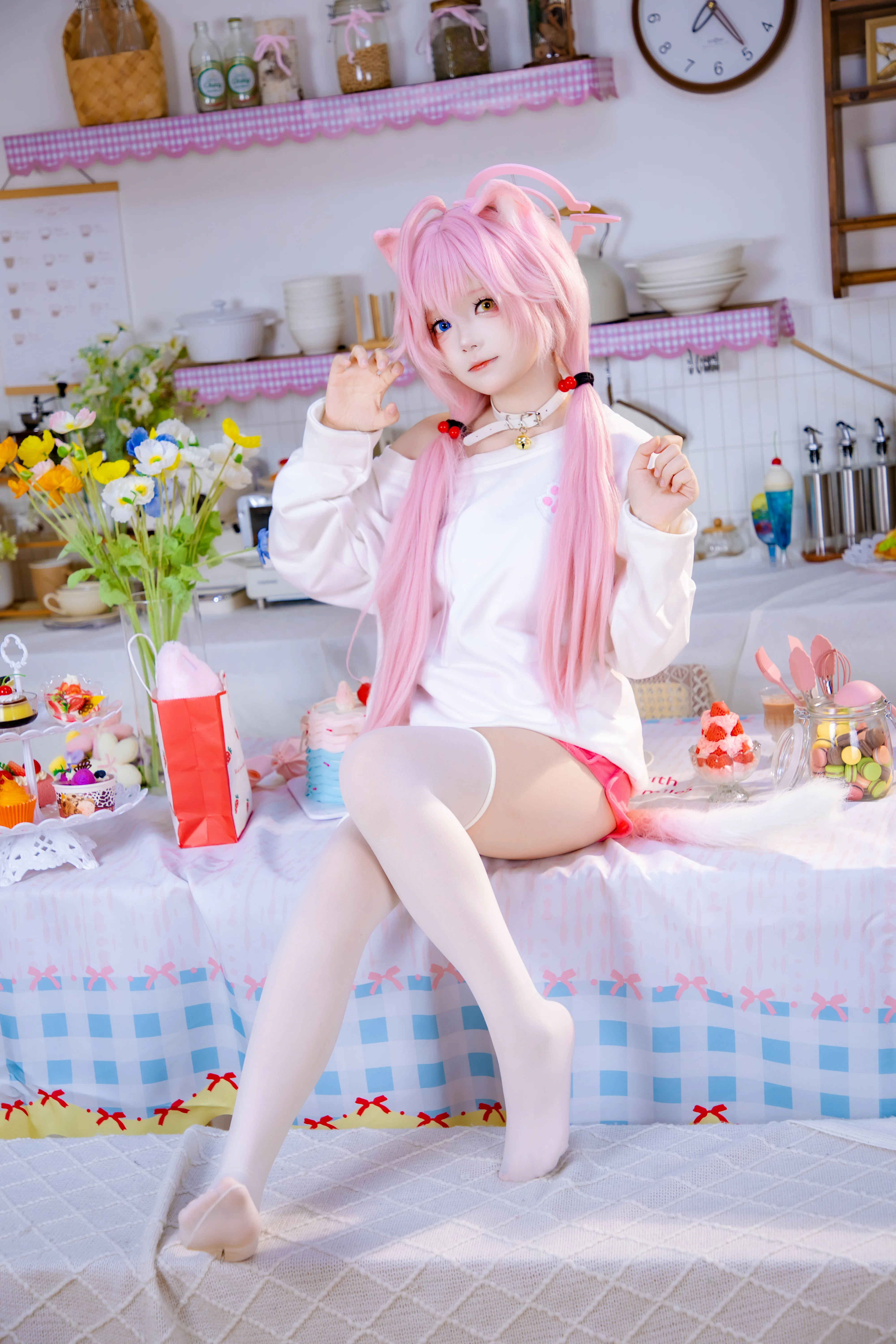 【小鸟游星野cos】蔚蓝档案居家慵懒风穿搭记录 - 第 6 张