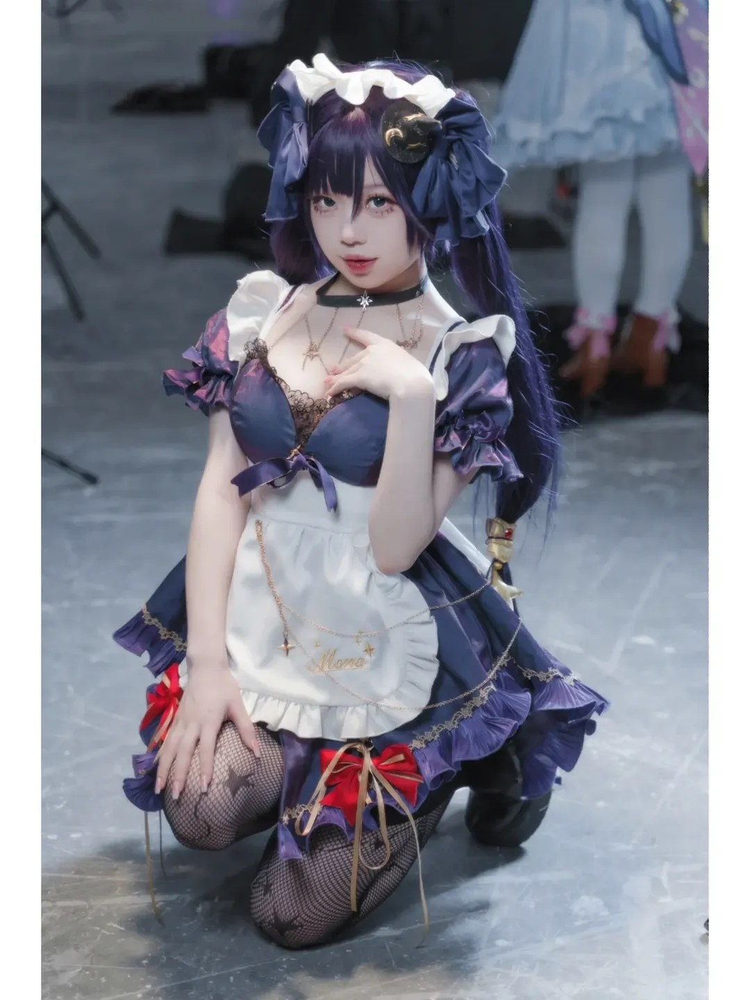 【莫娜cos】原神，星辰与女仆装的萤火虫漫展日常