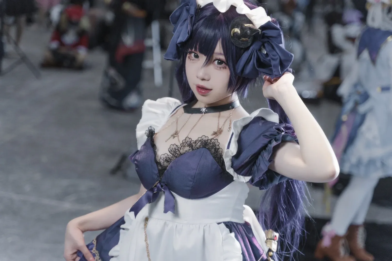 【モナ コスプレ】原神、星々とメイド服のホタルACGエキスポ日常 - 4 枚目