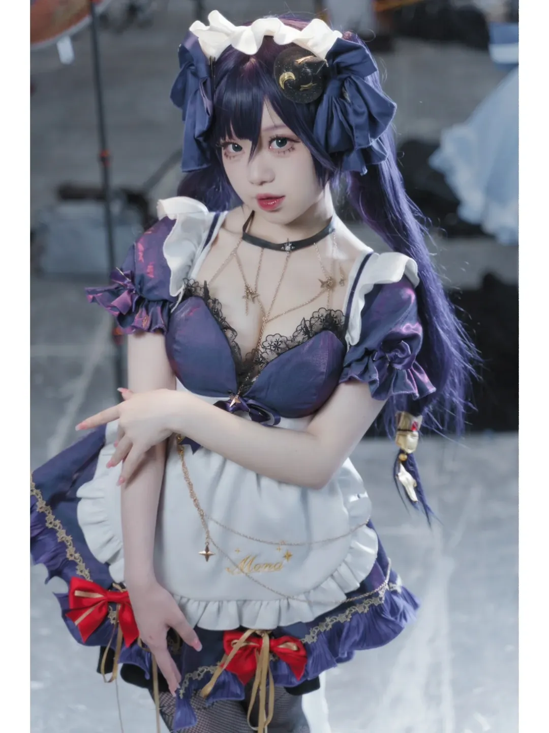【モナ コスプレ】原神、星々とメイド服のホタルACGエキスポ日常 - 5 枚目