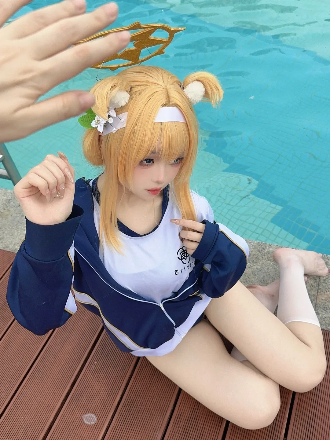 【伊落瑪麗cos】蔚藍檔案裡的體操服，泳池邊的定格瞬間 - 第 3 張