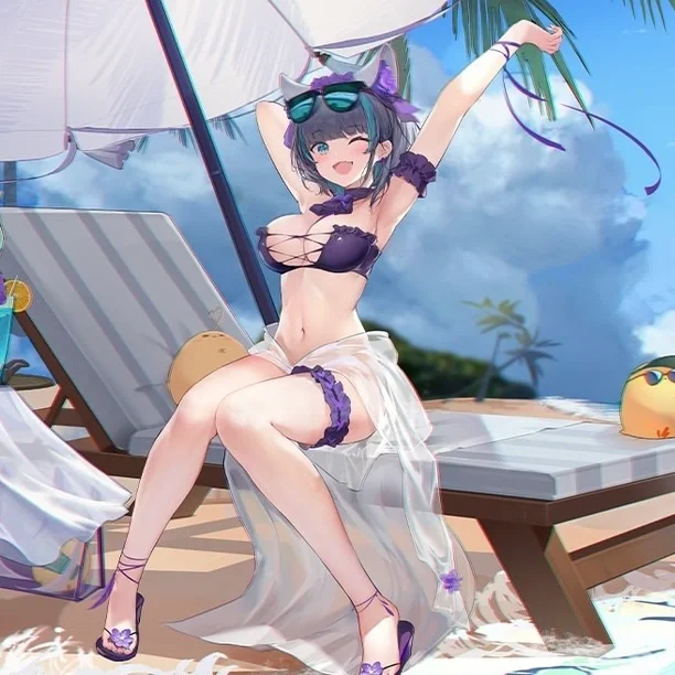 【柴郡cos】碧藍航線柴郡泳裝改良版長隆水上派對 - 第 3 張