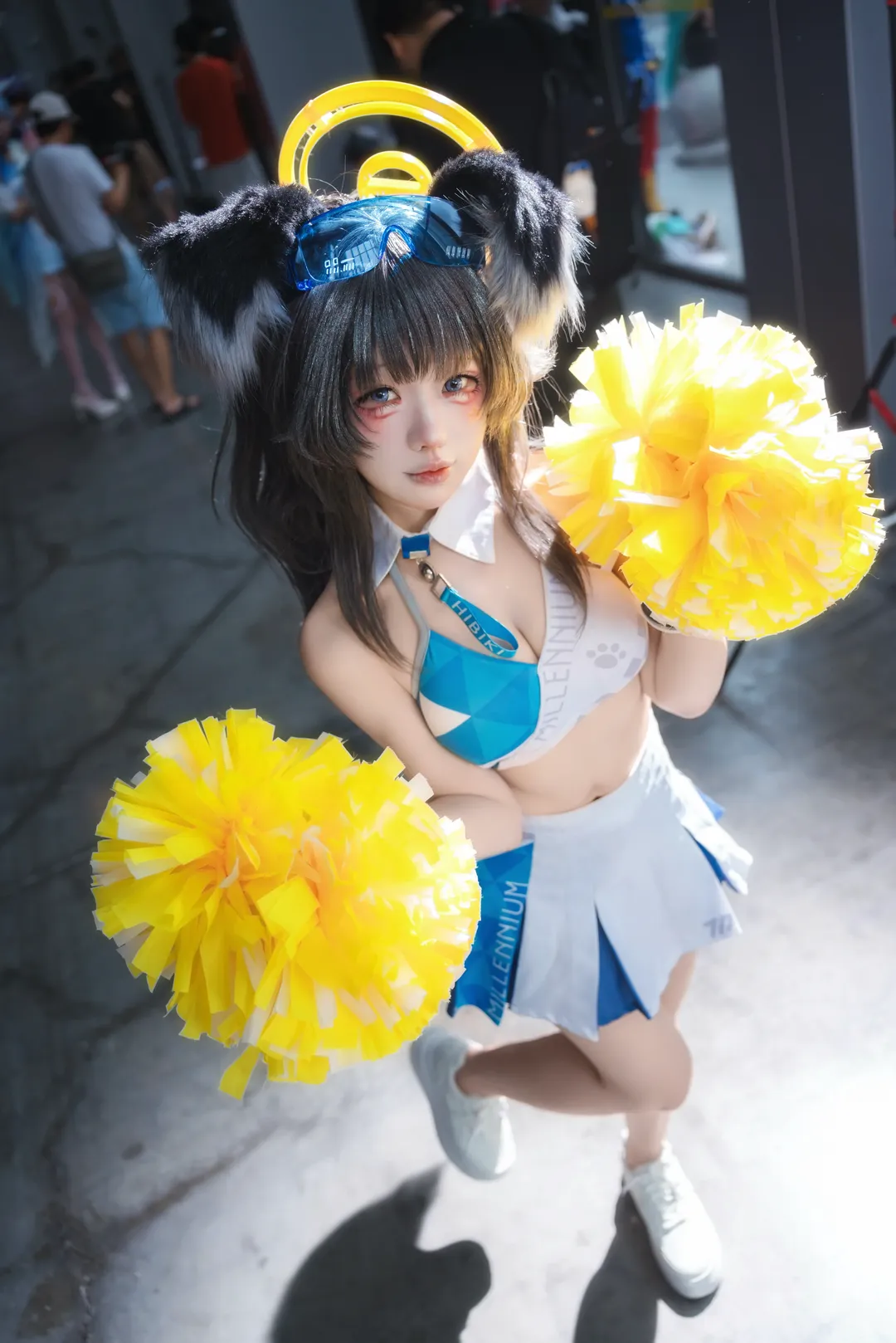 【猫冢响cos】碧蓝档案啦啦队应援准备就绪 - 第 1 张