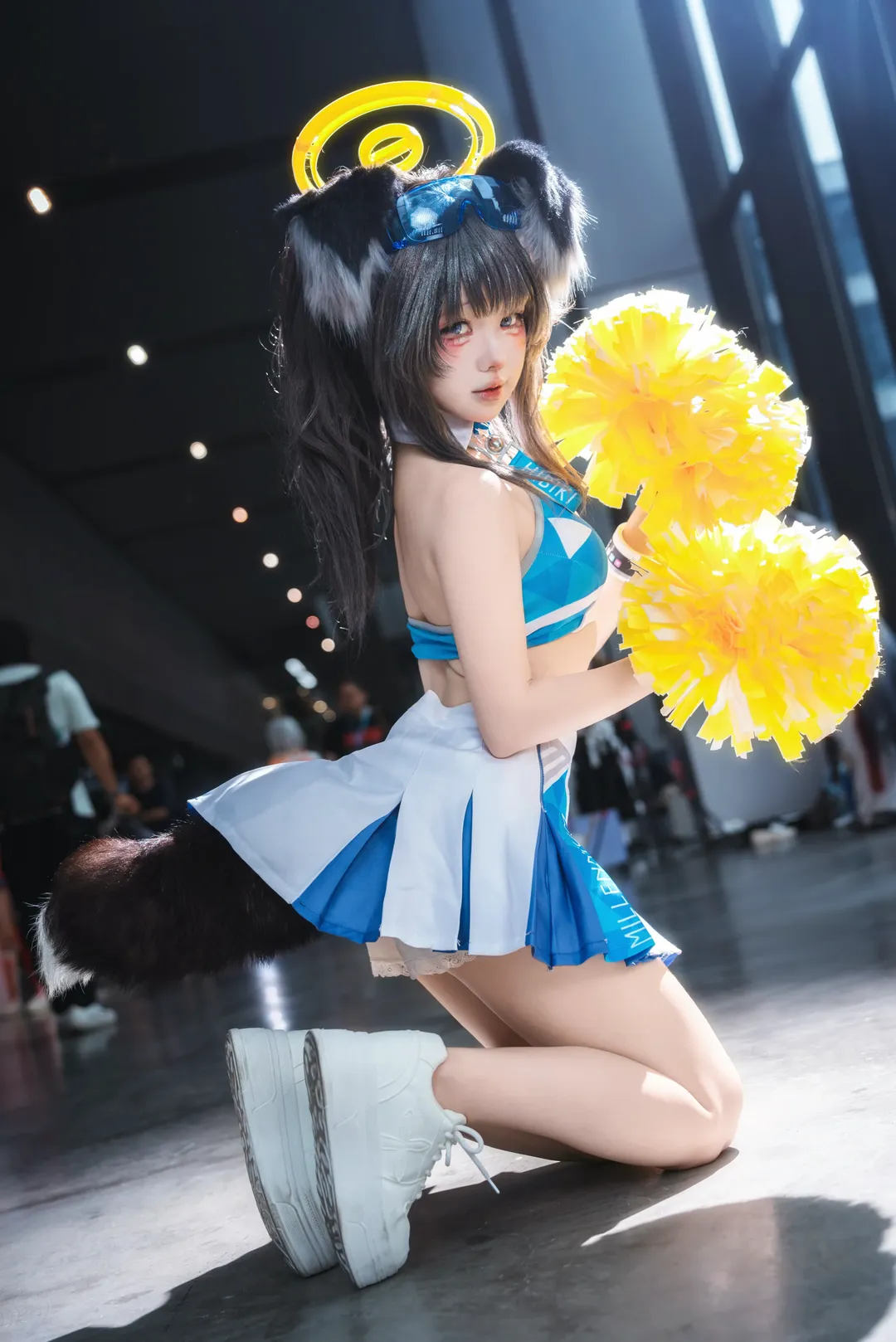 【猫冢响cos】碧蓝档案啦啦队应援准备就绪 - 第 3 张