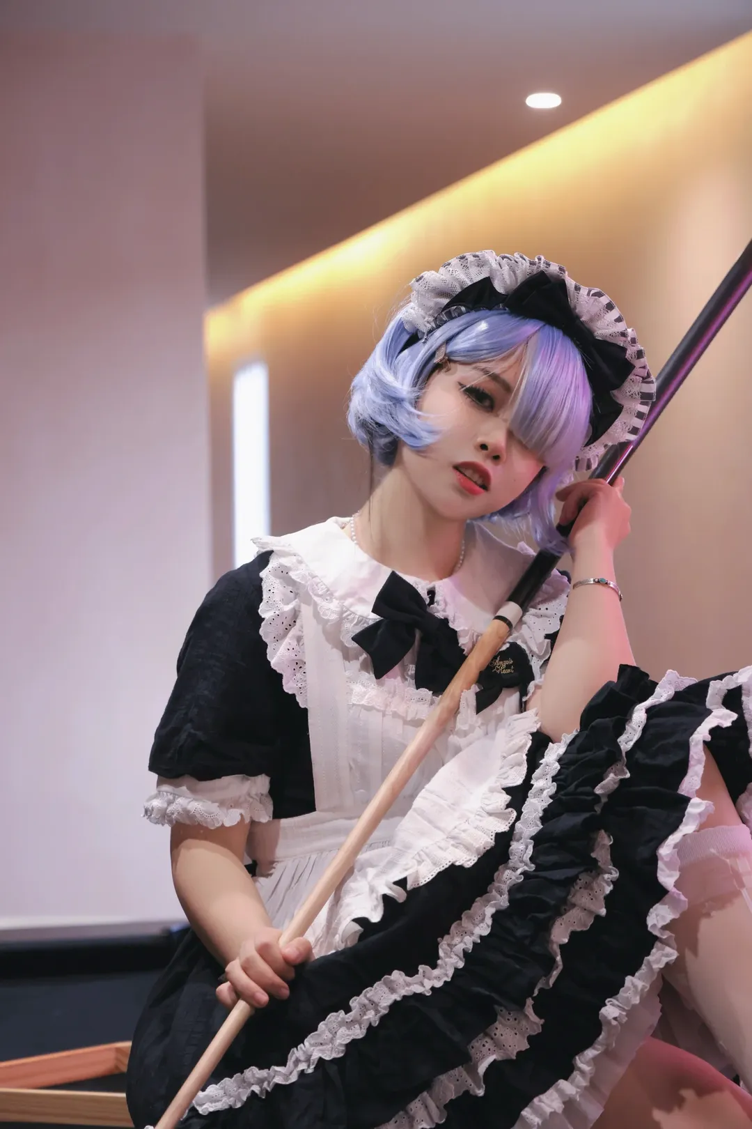 【蕾姆cos】从零开始的异世界生活，台球厅里的女仆日常 - 第 1 张