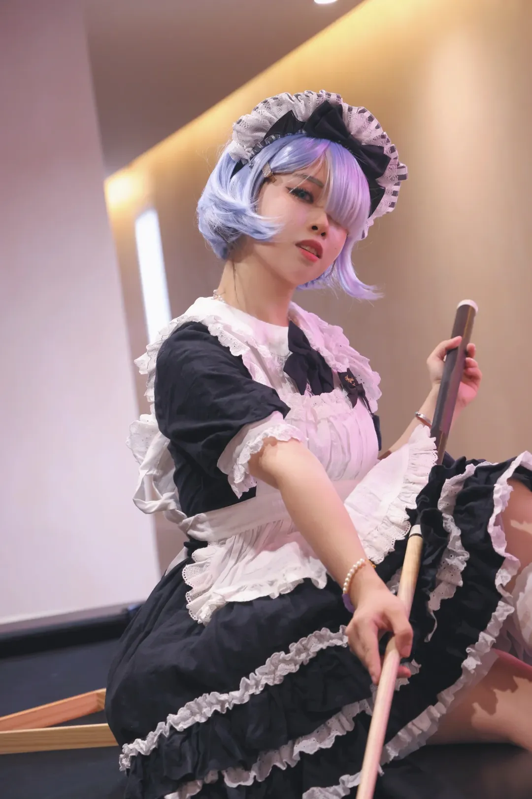 【蕾姆cos】从零开始的异世界生活，台球厅里的女仆日常 - 第 3 张