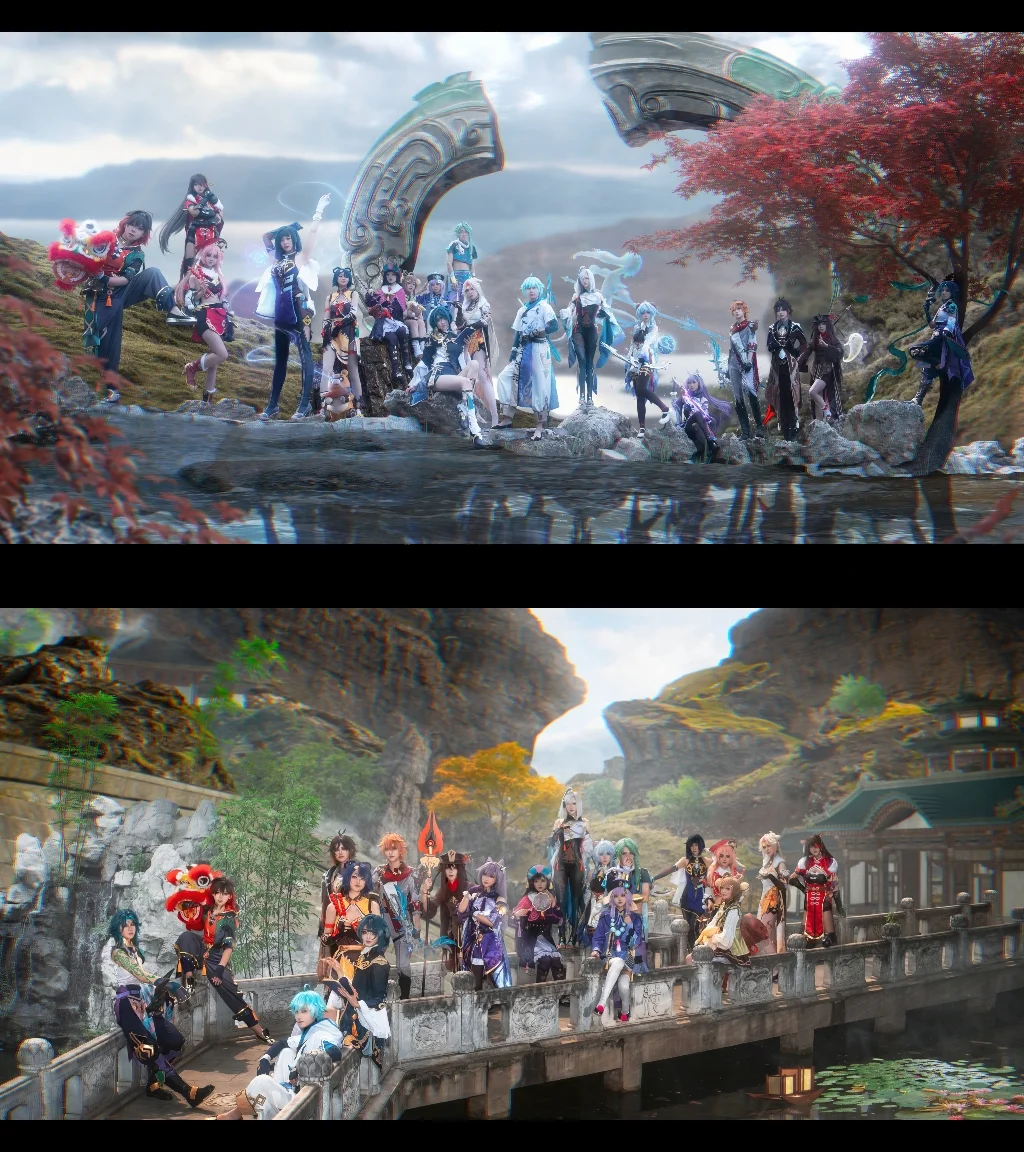 【嘉明cos】原神璃月全员团片，紫竹院实景拍摄记录 - 第 2 张