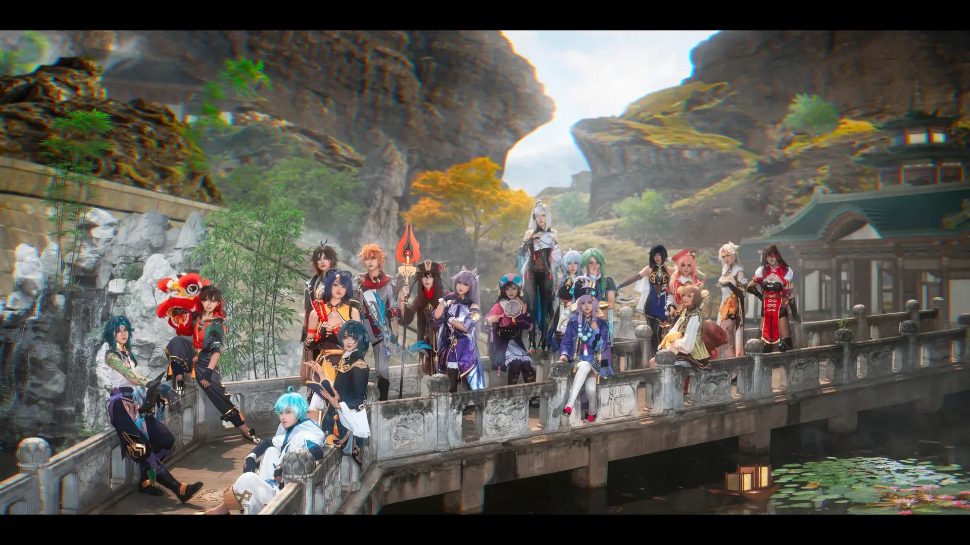 【嘉明cos】原神璃月全员团片，紫竹院实景拍摄记录 - 第 5 张