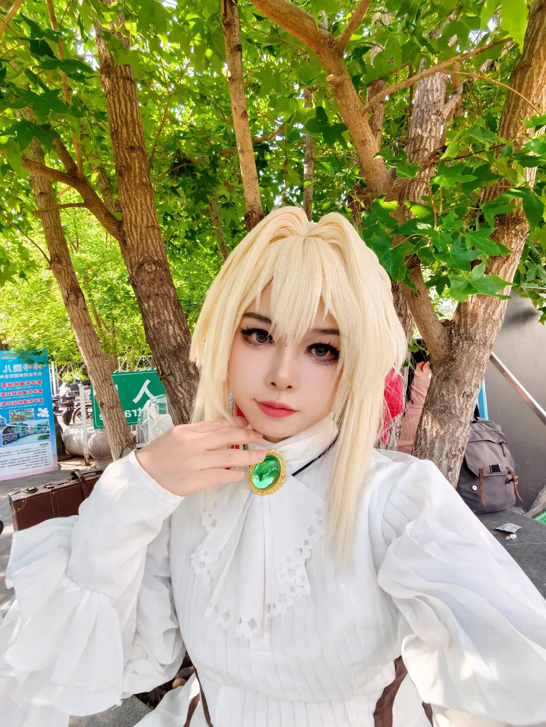 【薇爾莉特cos】紫羅蘭永恆花園的白裙，路人的誤解讓我哭笑不得 - 第 1 張
