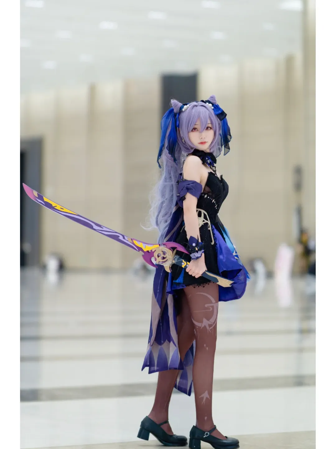 【刻晴cos】帝君生日整活，还原一把屁斜剑法 - 第 7 张