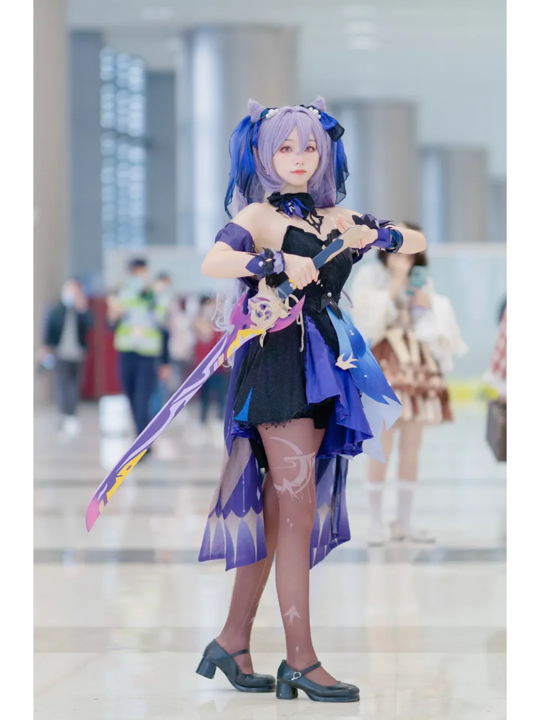 【刻晴cos】帝君生日整活，还原一把屁斜剑法 - 第 9 张