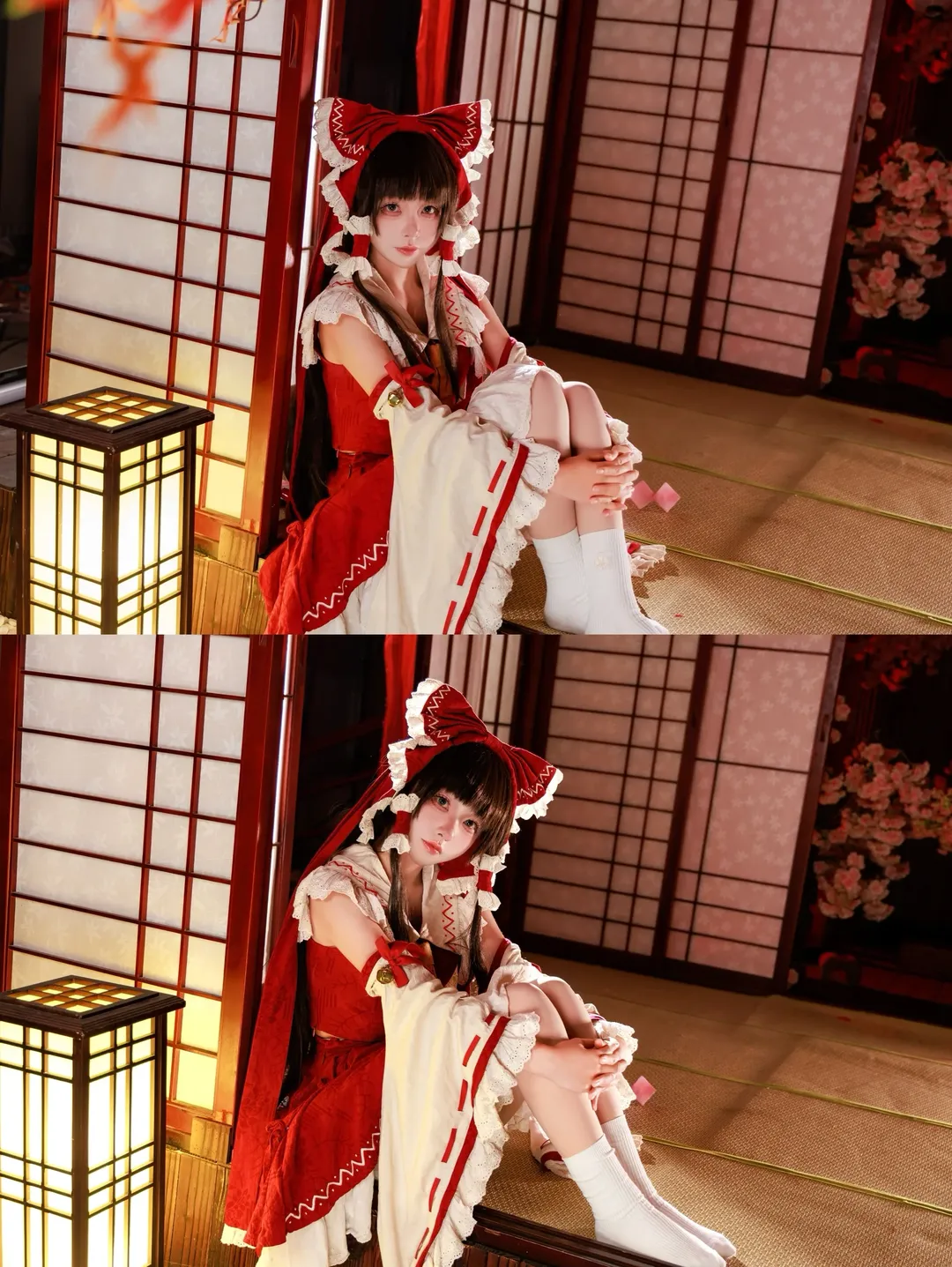 【博丽灵梦cos】东方project的红白巫女，秋日神社的静谧时光 - 第 9 张