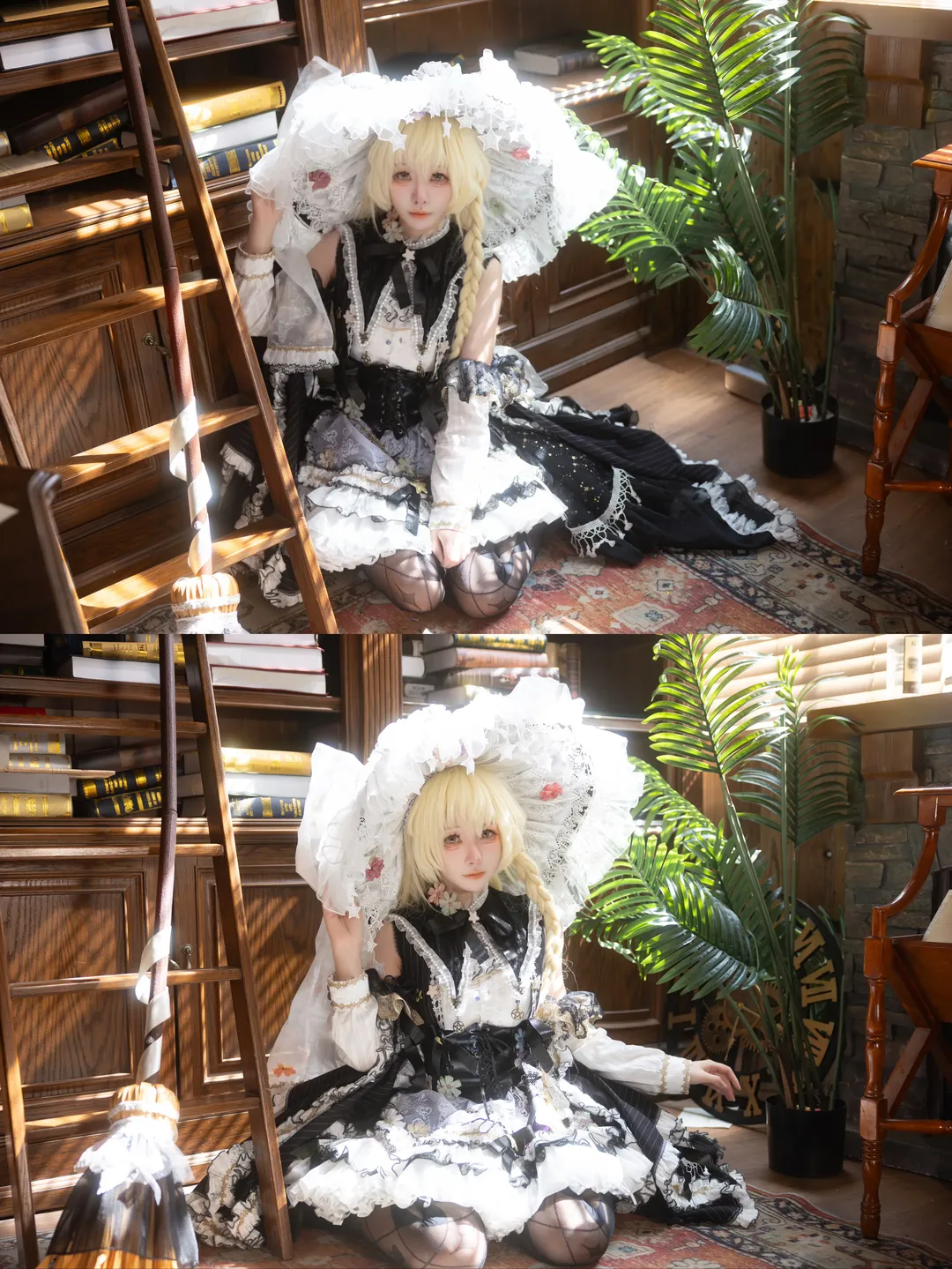 【魔理沙cos】东方project，二设魔女的复古图书馆日常 - 第 14 张