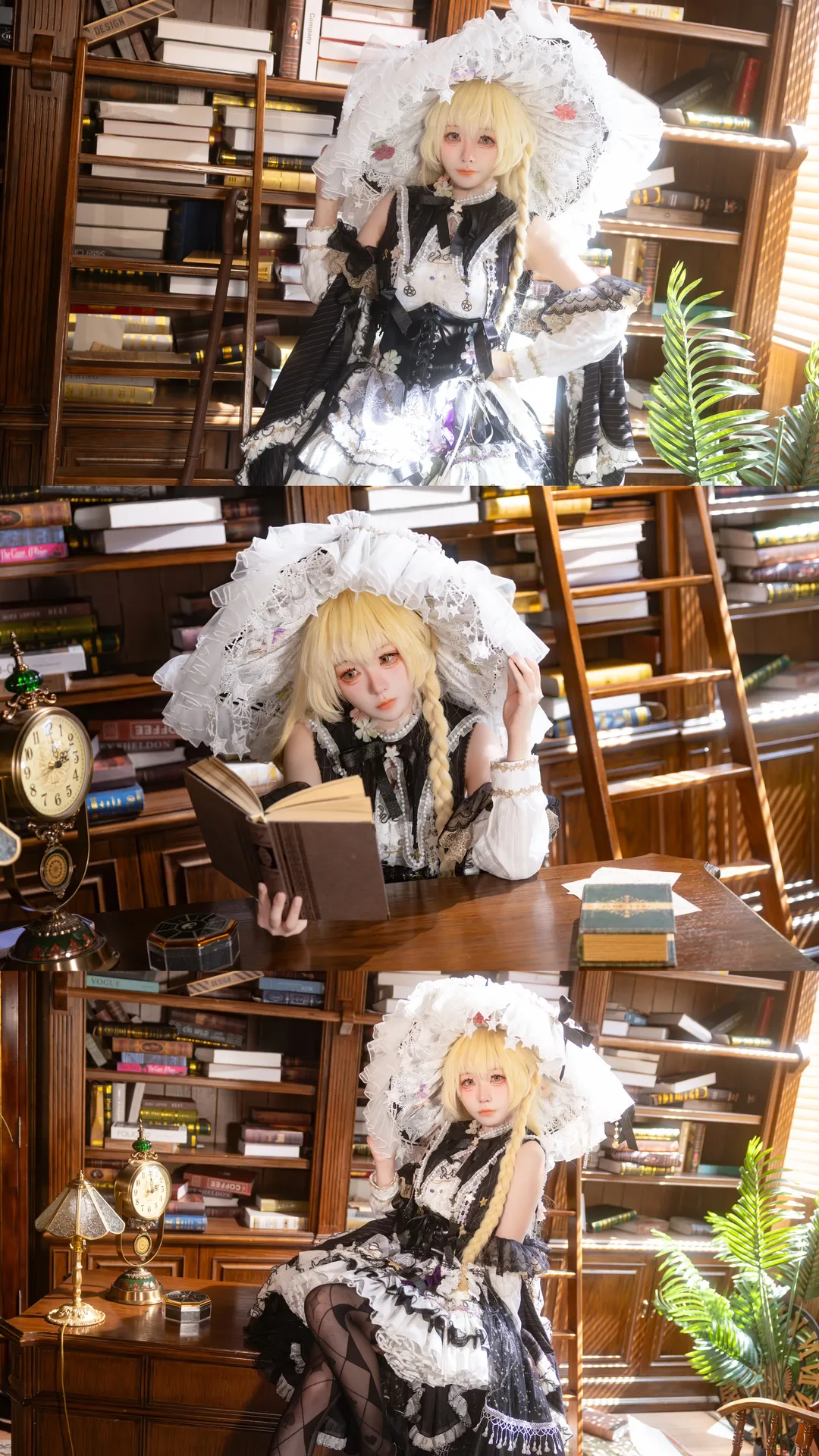 【魔理沙cos】东方project，二设魔女的复古图书馆日常 - 第 15 张