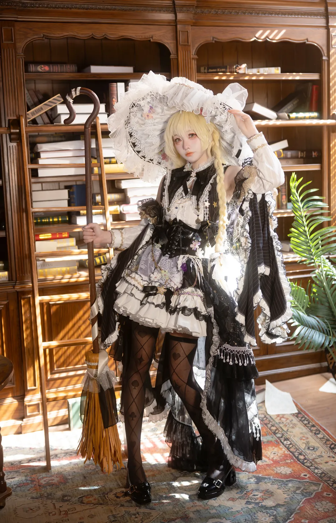 【魔理沙cos】东方project，二设魔女的复古图书馆日常 - 第 3 张