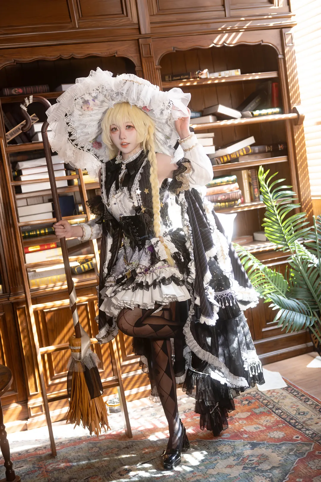【魔理沙cos】东方project，二设魔女的复古图书馆日常