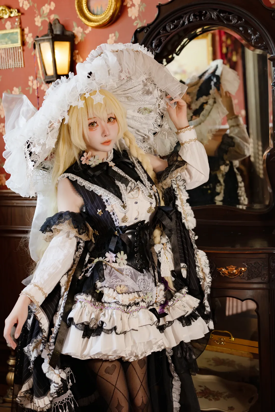 【魔理沙cos】东方project，二设魔女的复古图书馆日常 - 第 7 张