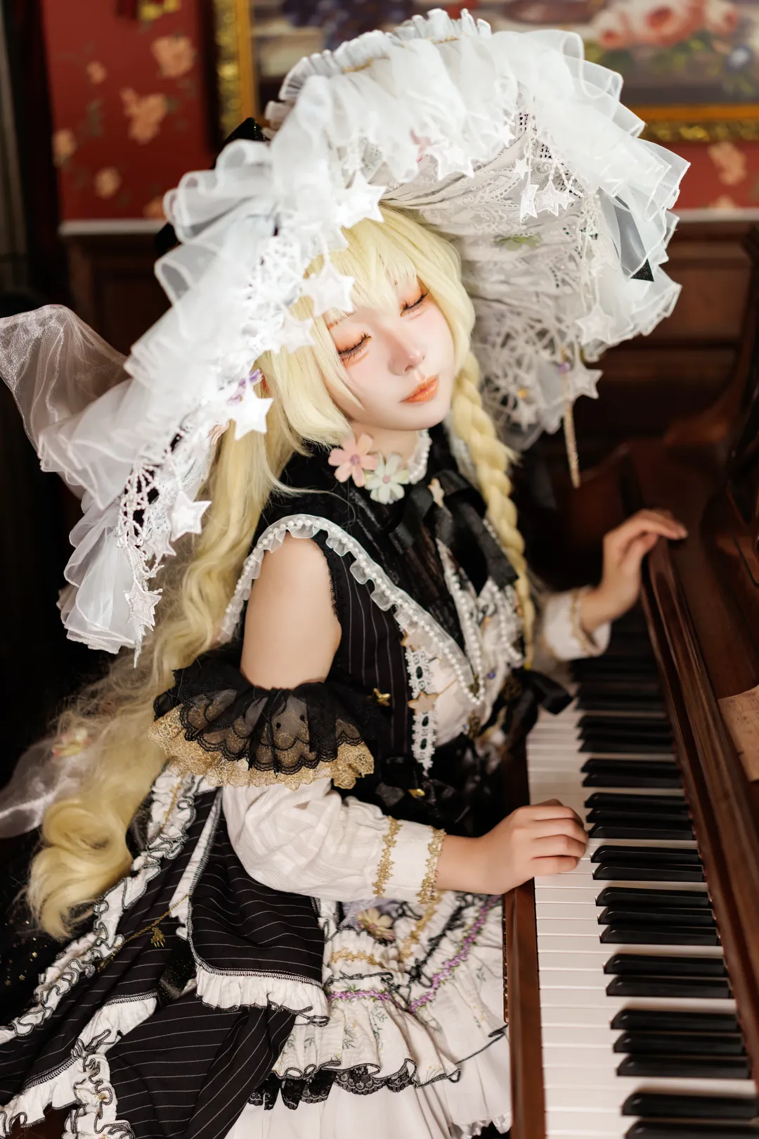 【魔理沙cos】东方project，二设魔女的复古图书馆日常 - 第 8 张