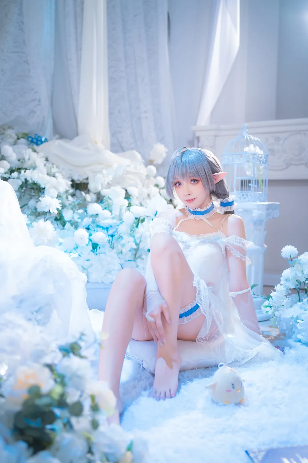 【埃佛森cos】碧蓝航线睡衣套的白蓝梦幻拍摄记录 - 第 5 张