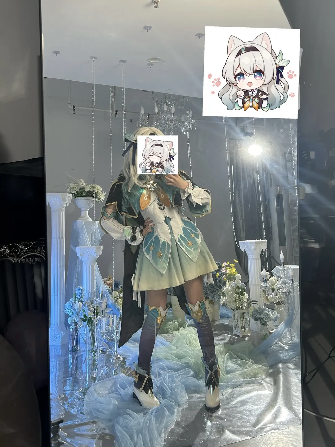 【流萤cos】崩坏星穹铁道，对镜自拍记录穿搭与细节