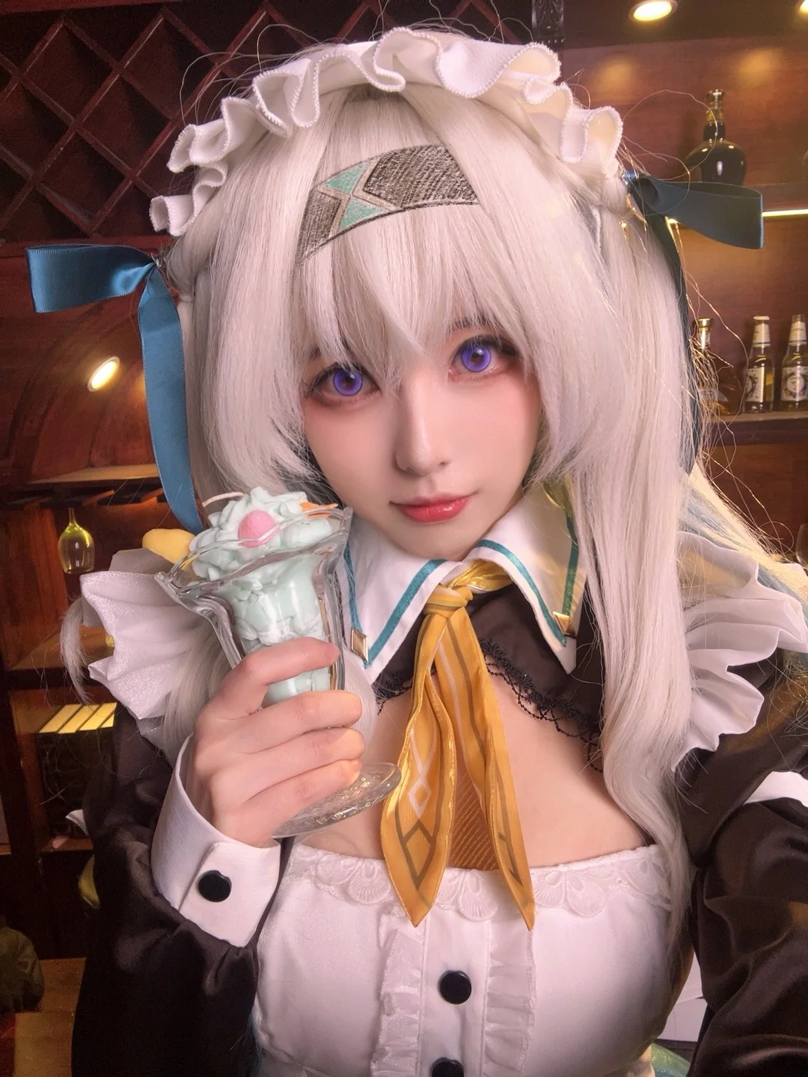 【流萤cos】崩坏星穹铁道女仆装，忘带发带的意外营业 - 第 1 张