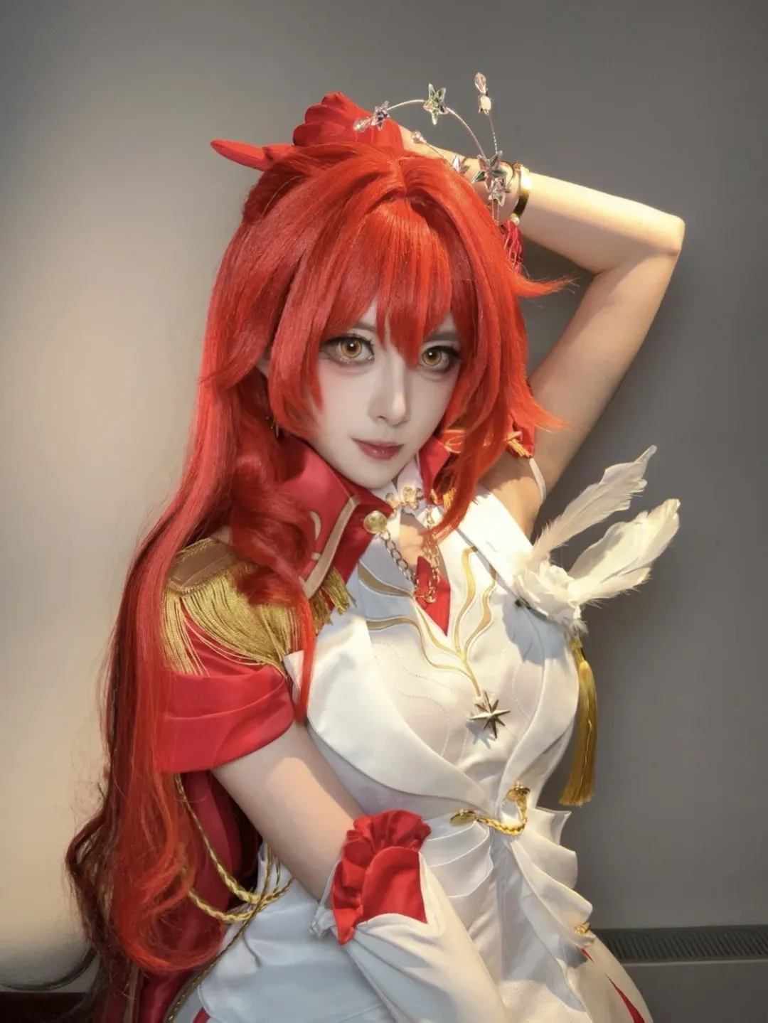 【姬子cos】星穹列车的领航员，从容的赤焰启行 - 第 1 张