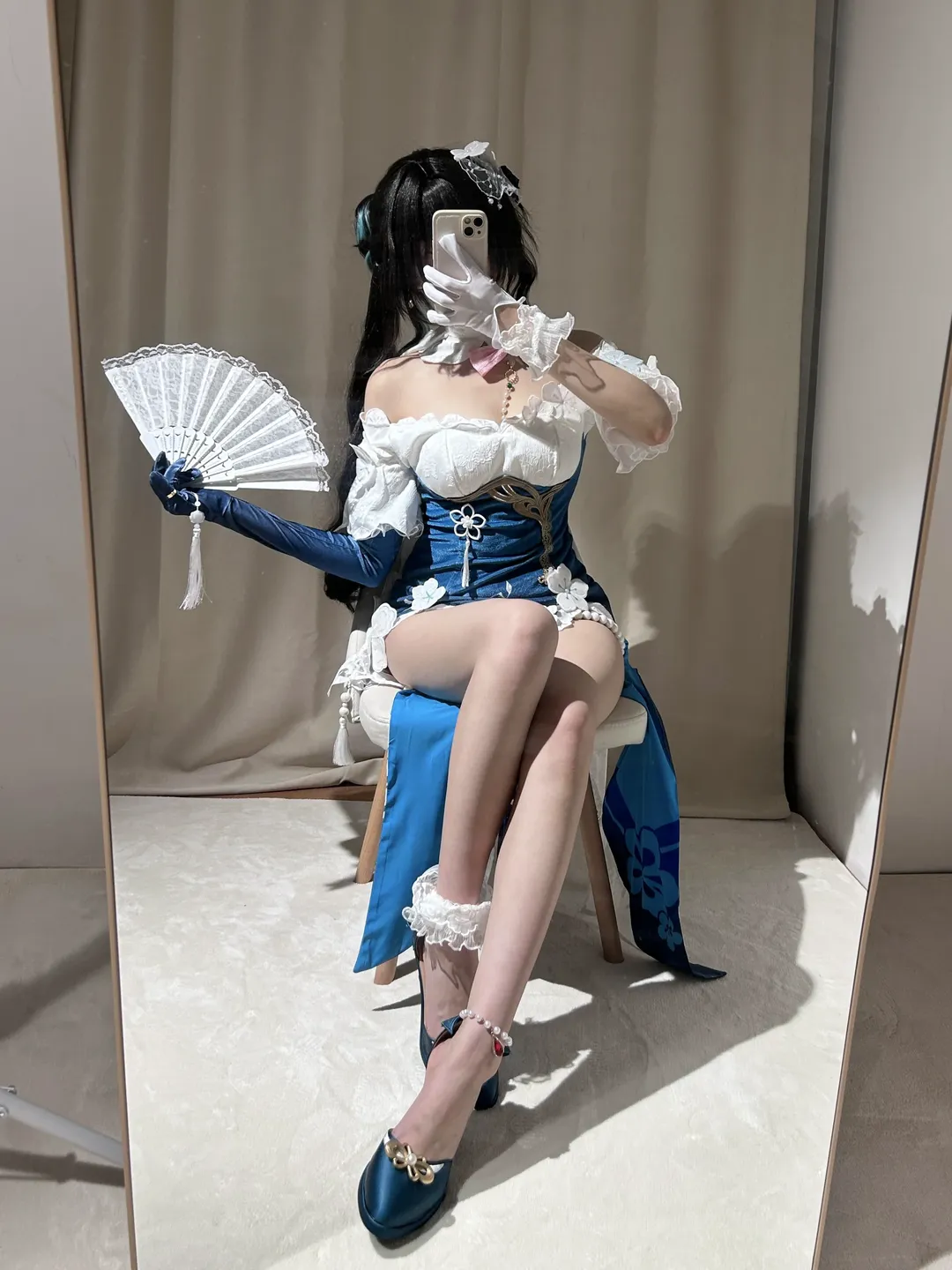 【ルアン・メェイ コスプレ】『崩壊：スターレイル』雪解けの梅便り、鏡越しの自撮り - 1 枚目