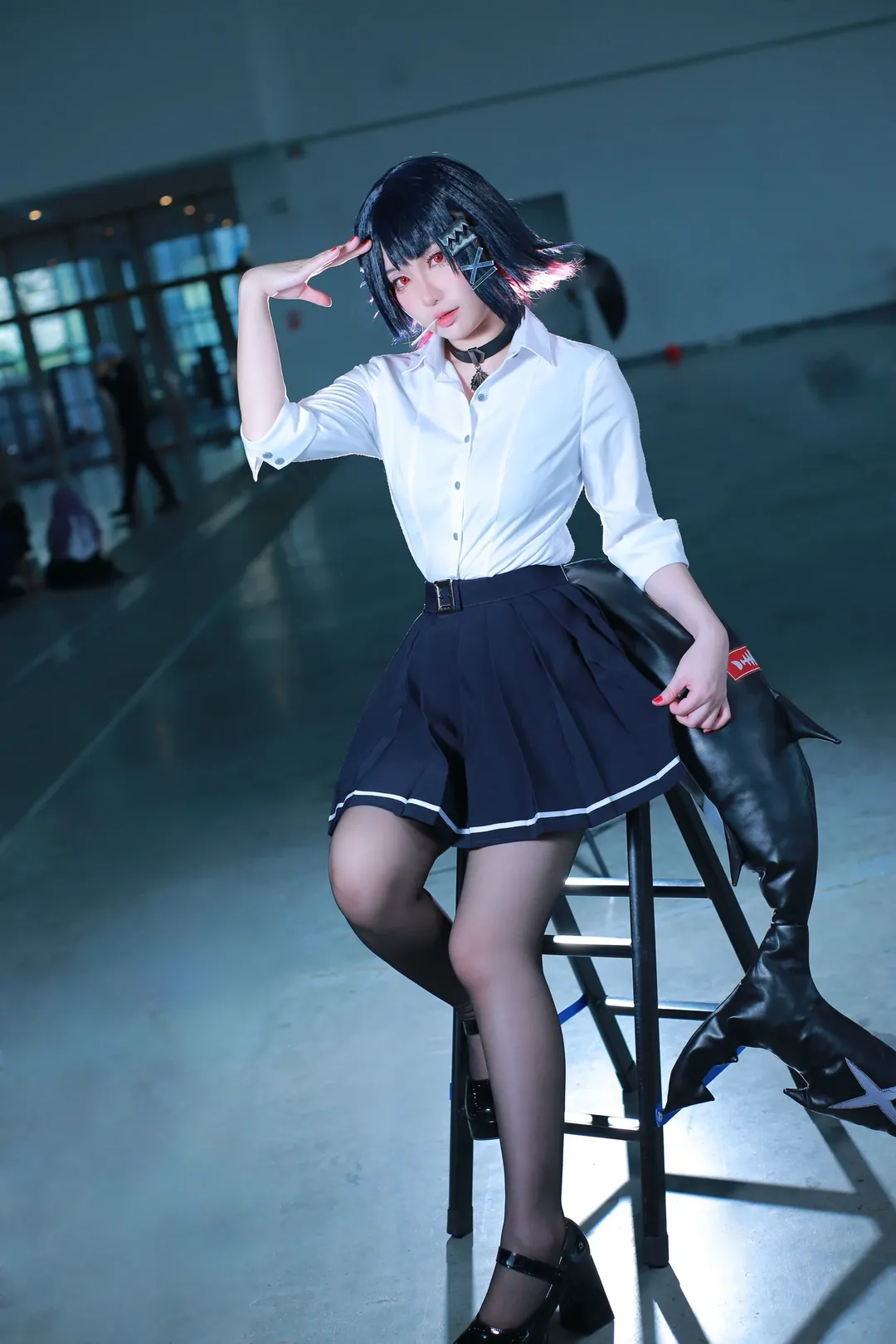 【艾莲乔cos】中山AS漫展慵懒鲨鱼尾场照 - 第 7 张