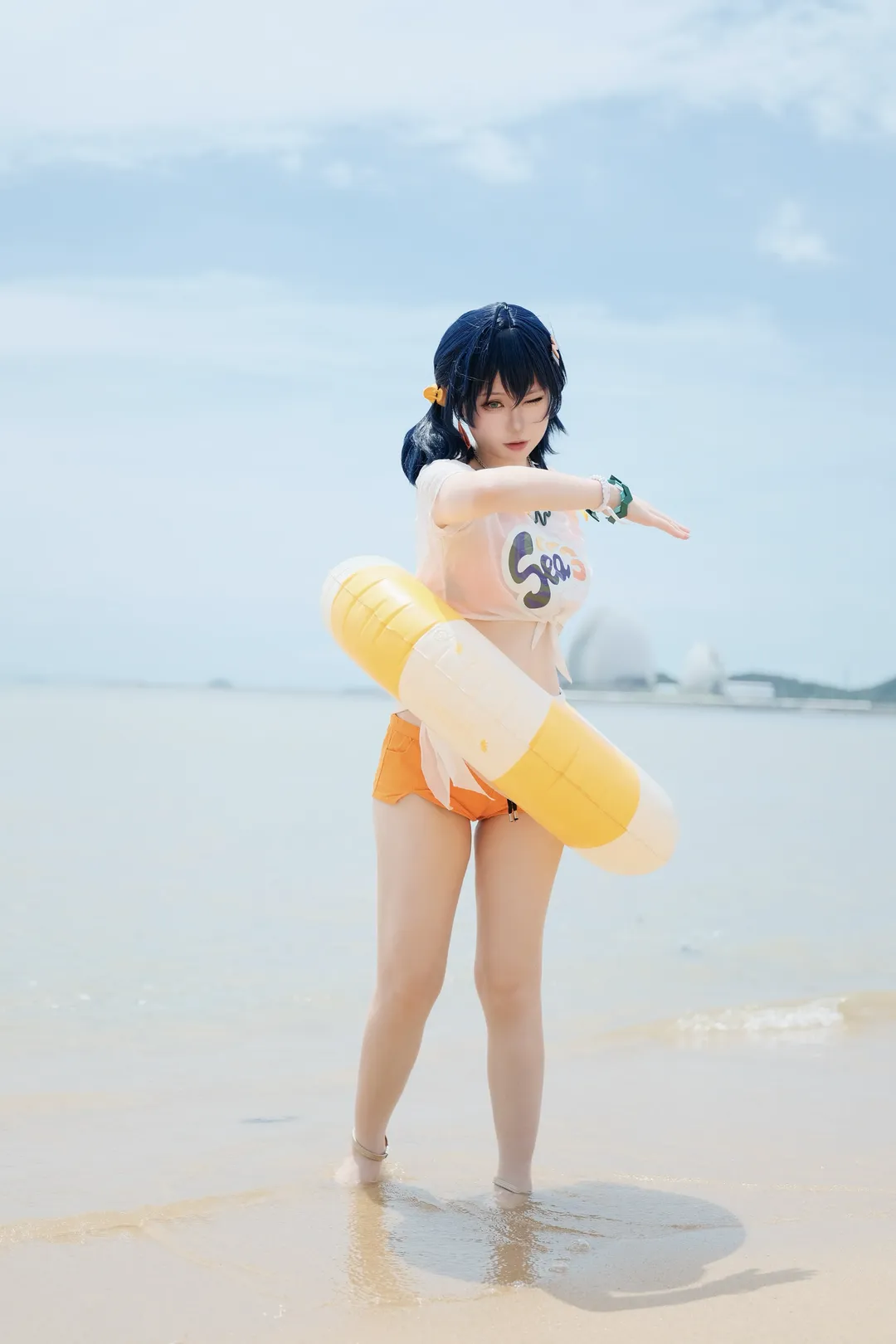 【法厄同cos】绝区零夏日泳装海滩拍摄全记录 - 第 1 张