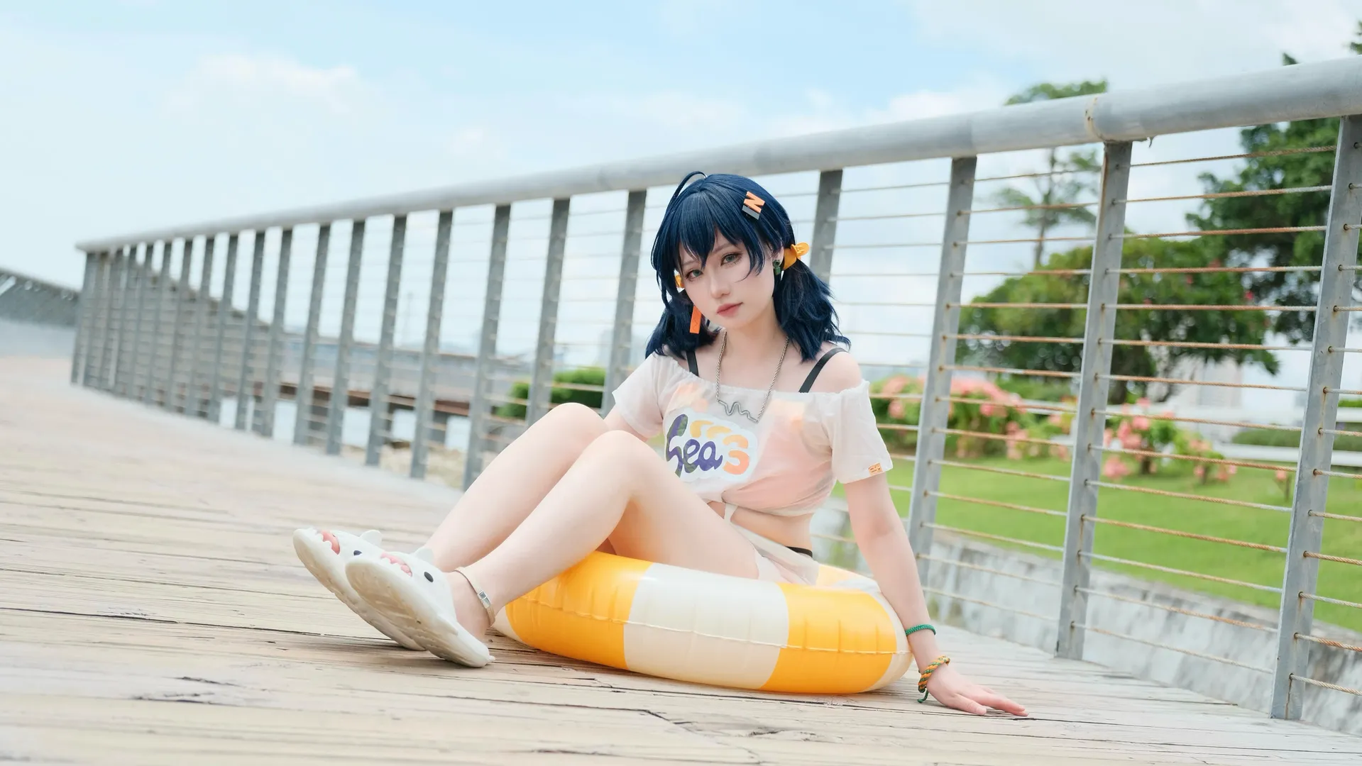 【法厄同cos】绝区零夏日泳装海滩拍摄全记录 - 第 9 张