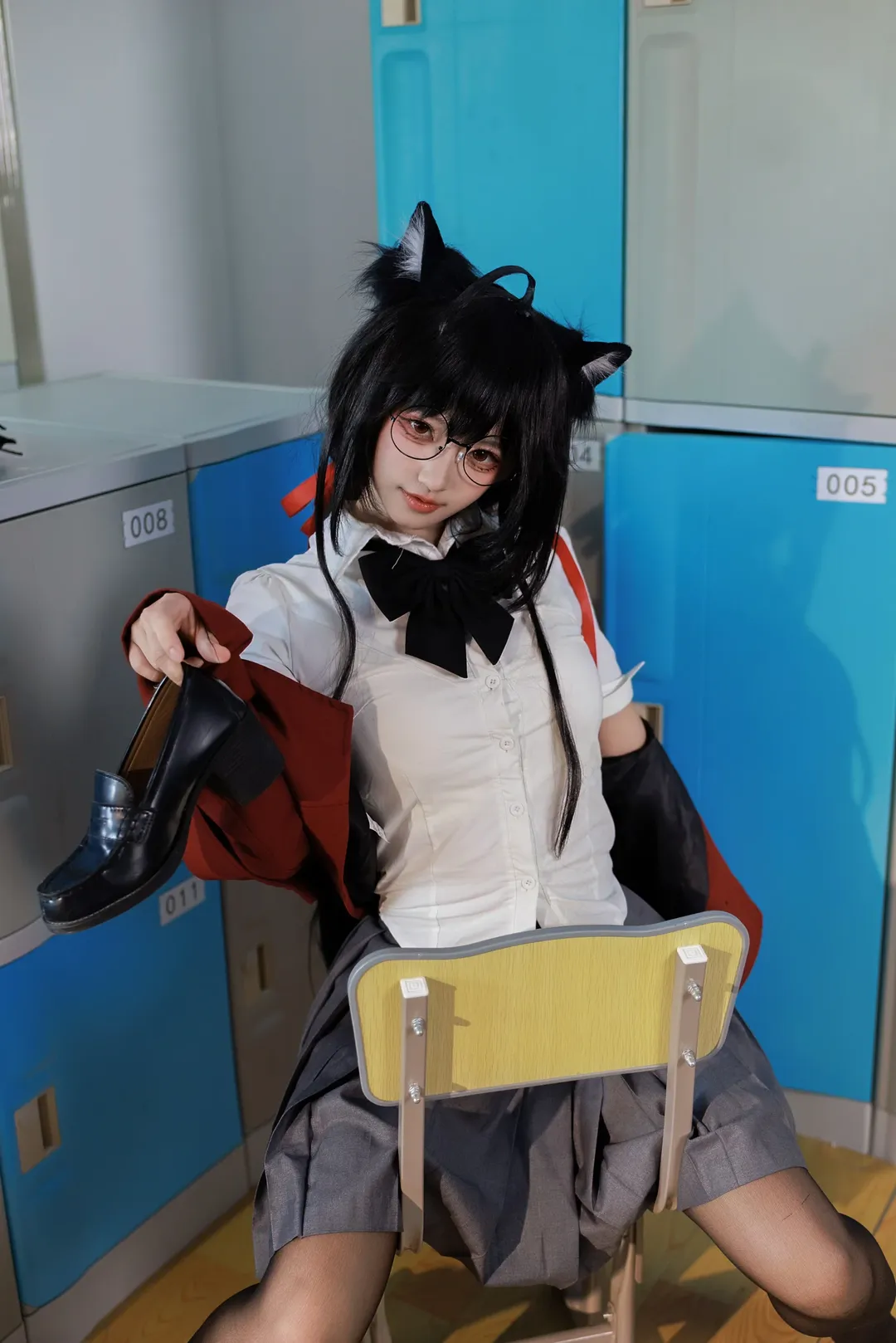 【大凤cos】碧蓝航线的校园储物柜，猫咪般慵懒的少女 - 第 3 张