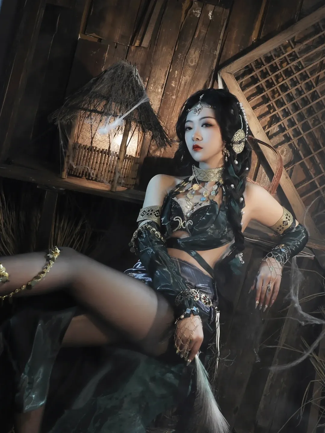 【迦南cos】永劫无间宝藏猎人，草屋布景沉浸感拉满