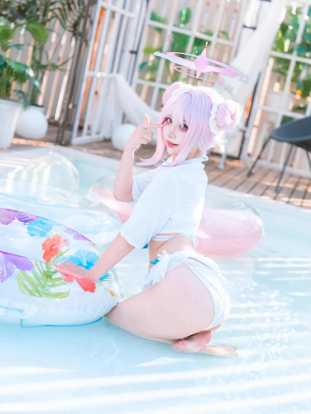 【圣园未花cos】夏日池畔的蔚蓝航线邂逅