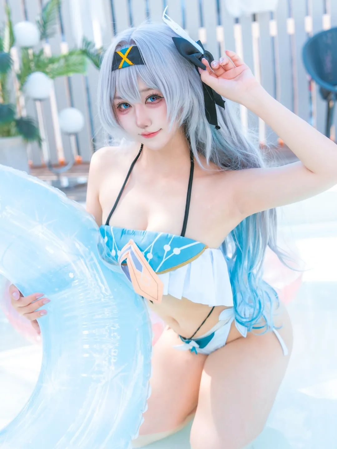 【流萤cos】崩坏星穹铁道夏日泳装造型清透出片